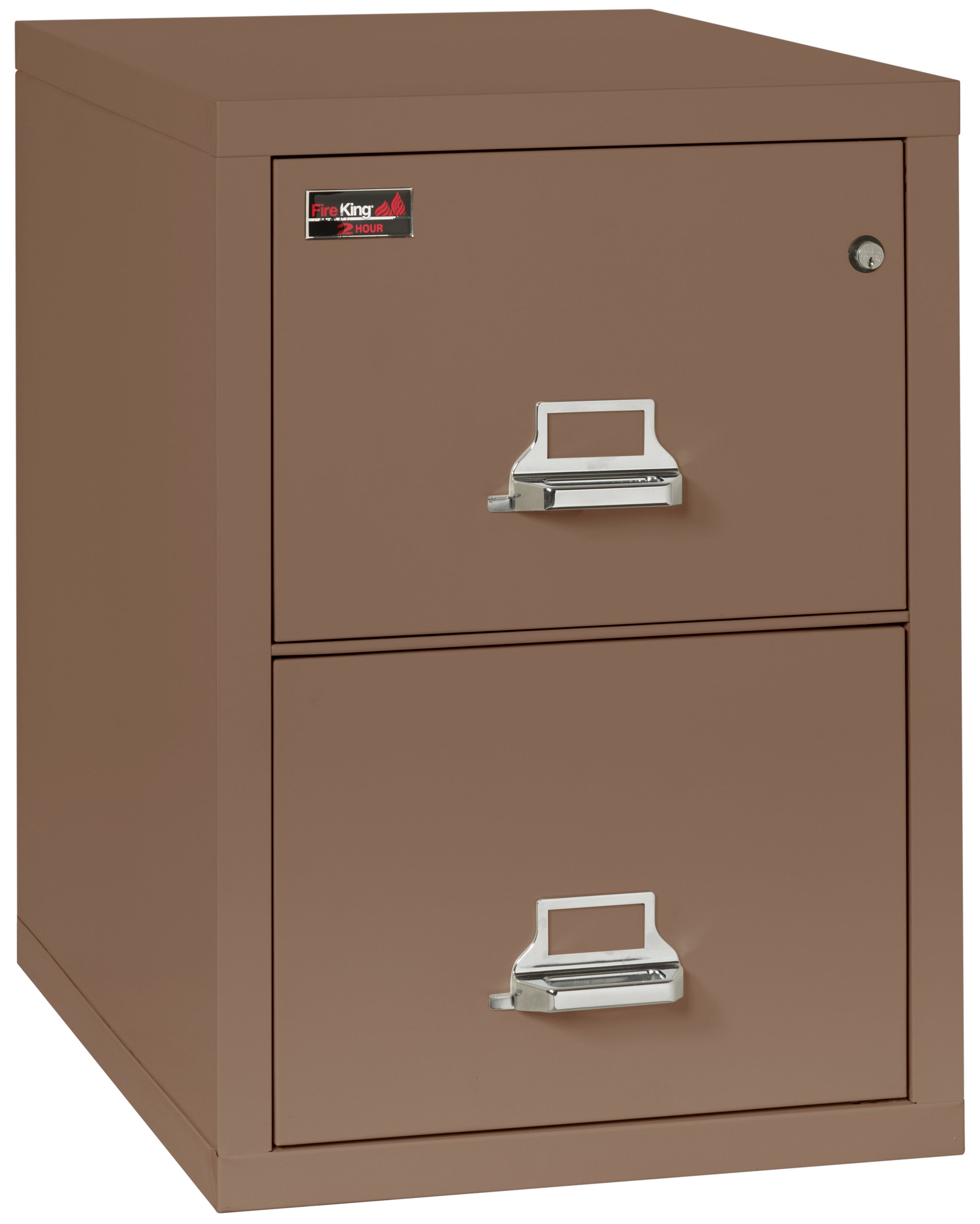 2 Hour Fire Resistant File Cabinet - 2 Drawer Letter 31" depth (Tan)