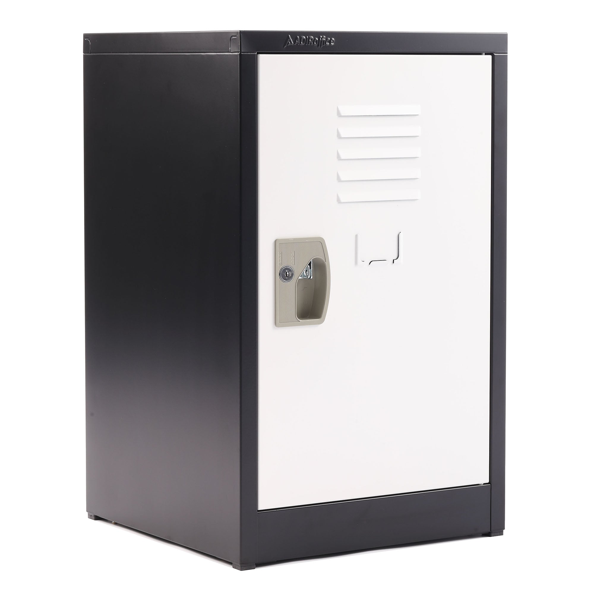 24'' Locker for Kids – Black Body With White Doors 4-Pack