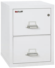 1 Hour Fire Resistant File Cabinet - 2 Drawer Legal 25" depth (Arctic White)