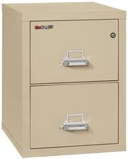 1 Hour Fire Resistant File Cabinet - 2 Drawer Legal 25" depth (Parchment)