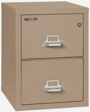 1 Hour Fire Resistant File Cabinet - 2 Drawer Legal 25" depth (Taupe)