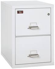 2 Hour Fire Resistant File Cabinet - 2 Drawer Legal 32" depth (Arctic White)