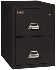 2 Hour Fire Resistant File Cabinet - 2 Drawer Legal 32" depth (Black)