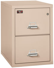 2 Hour Fire Resistant File Cabinet - 2 Drawer Legal 32" depth (Champagne)