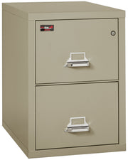 2 Hour Fire Resistant File Cabinet - 2 Drawer Legal 32" depth (Pewter)