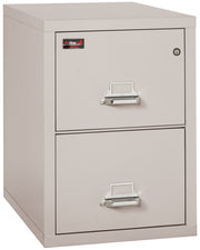 2 Hour Fire Resistant File Cabinet - 2 Drawer Legal 32" depth (Platinum)