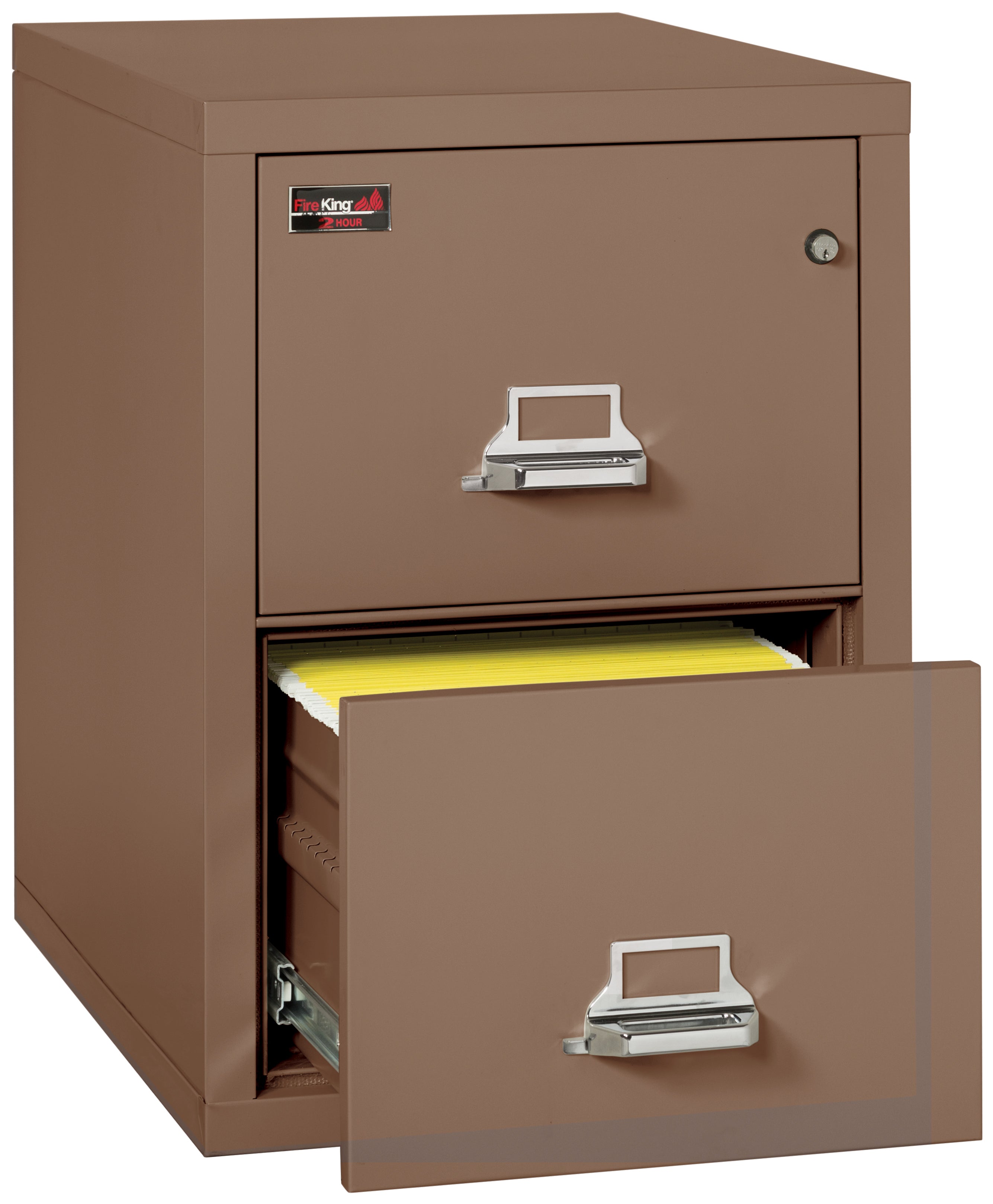 2 Hour Fire Resistant File Cabinet - 2 Drawer Legal 32" depth (Tan)