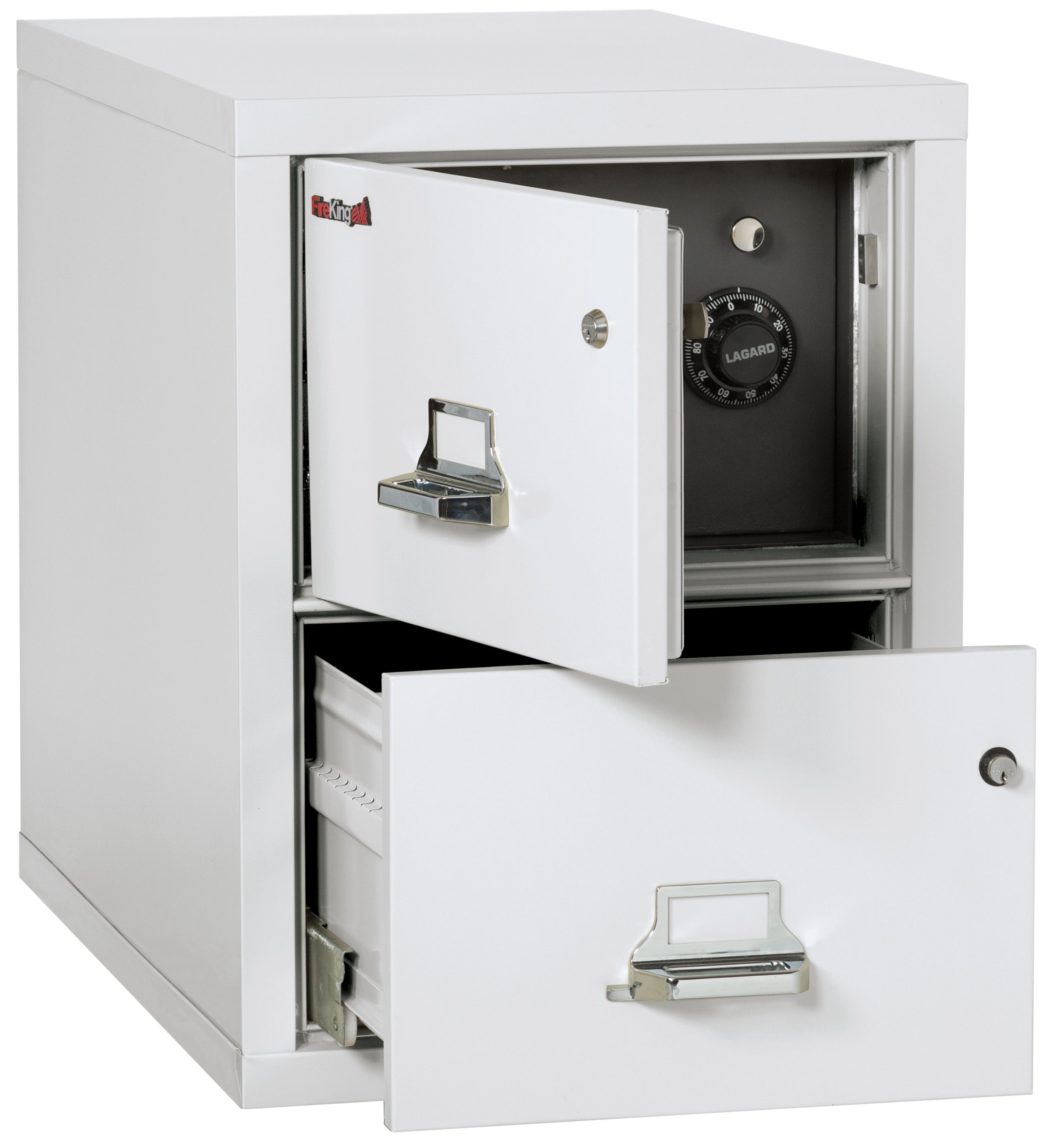 2 Drawer Legal Safe-in-a-File cabinet (Arctic White)