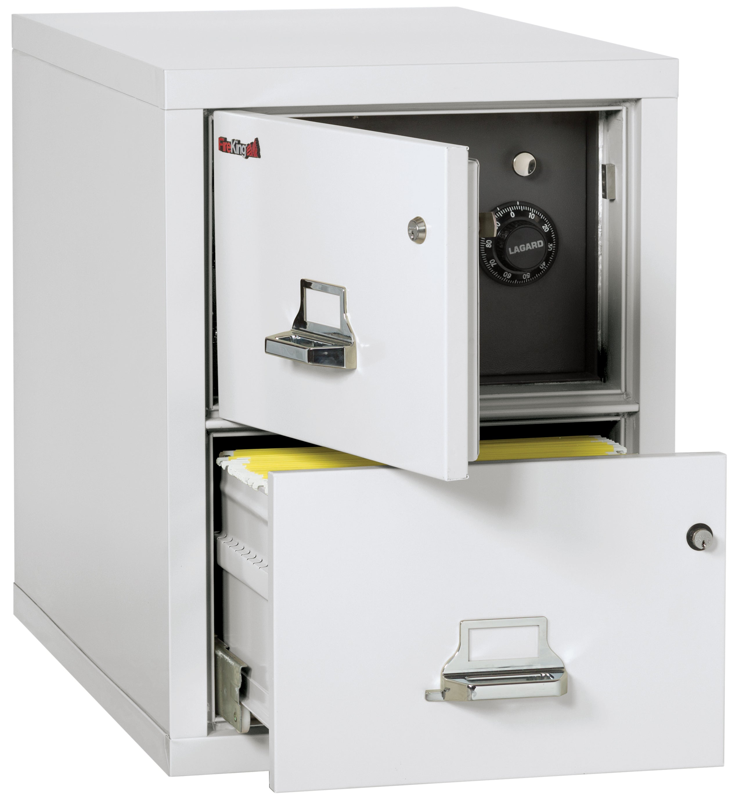 2 Drawer Legal Safe-in-a-File cabinet (Arctic White)