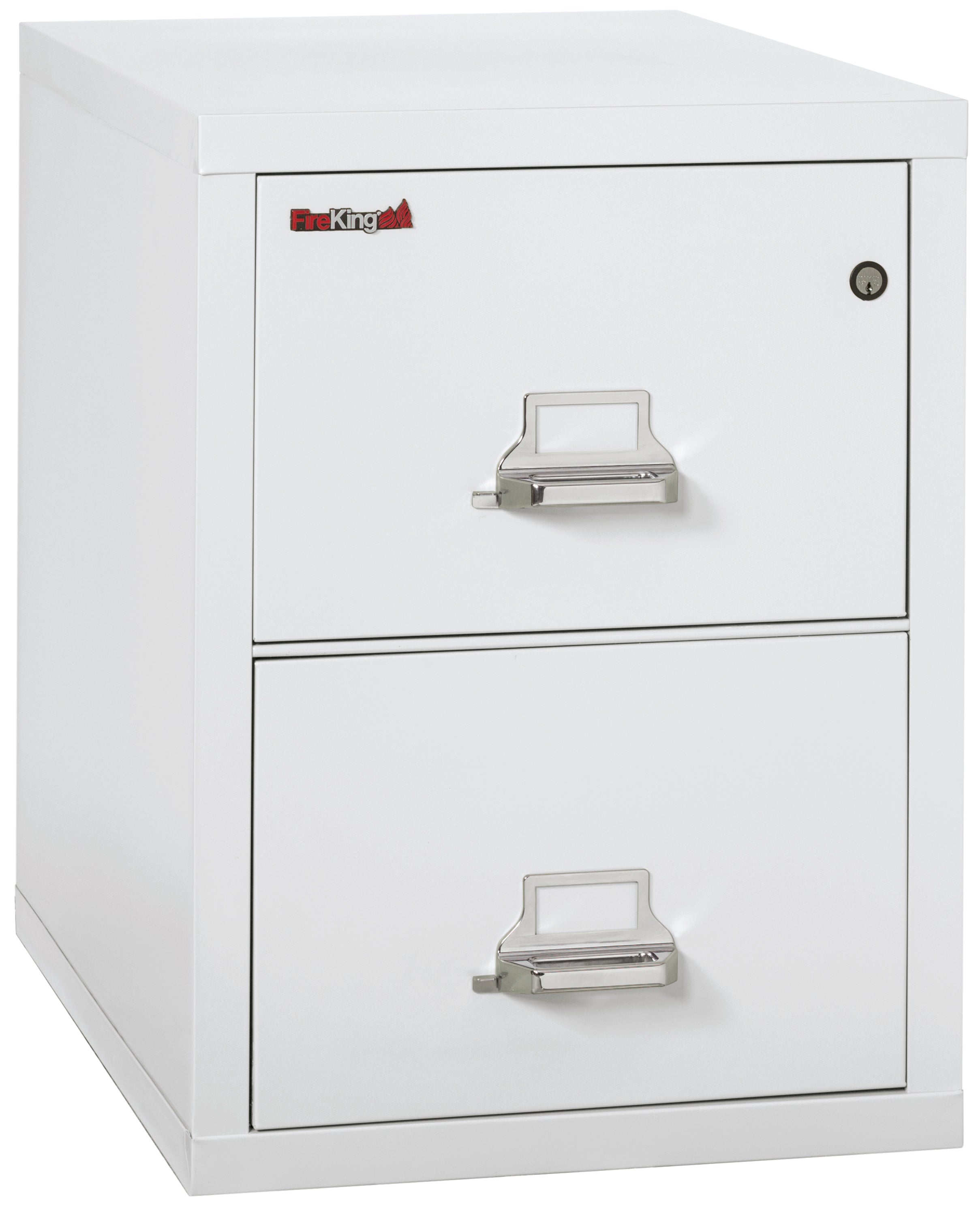 1 Hour Fire Resistant File Cabinet - 2 Drawer Legal 31" depth (Arctic White)