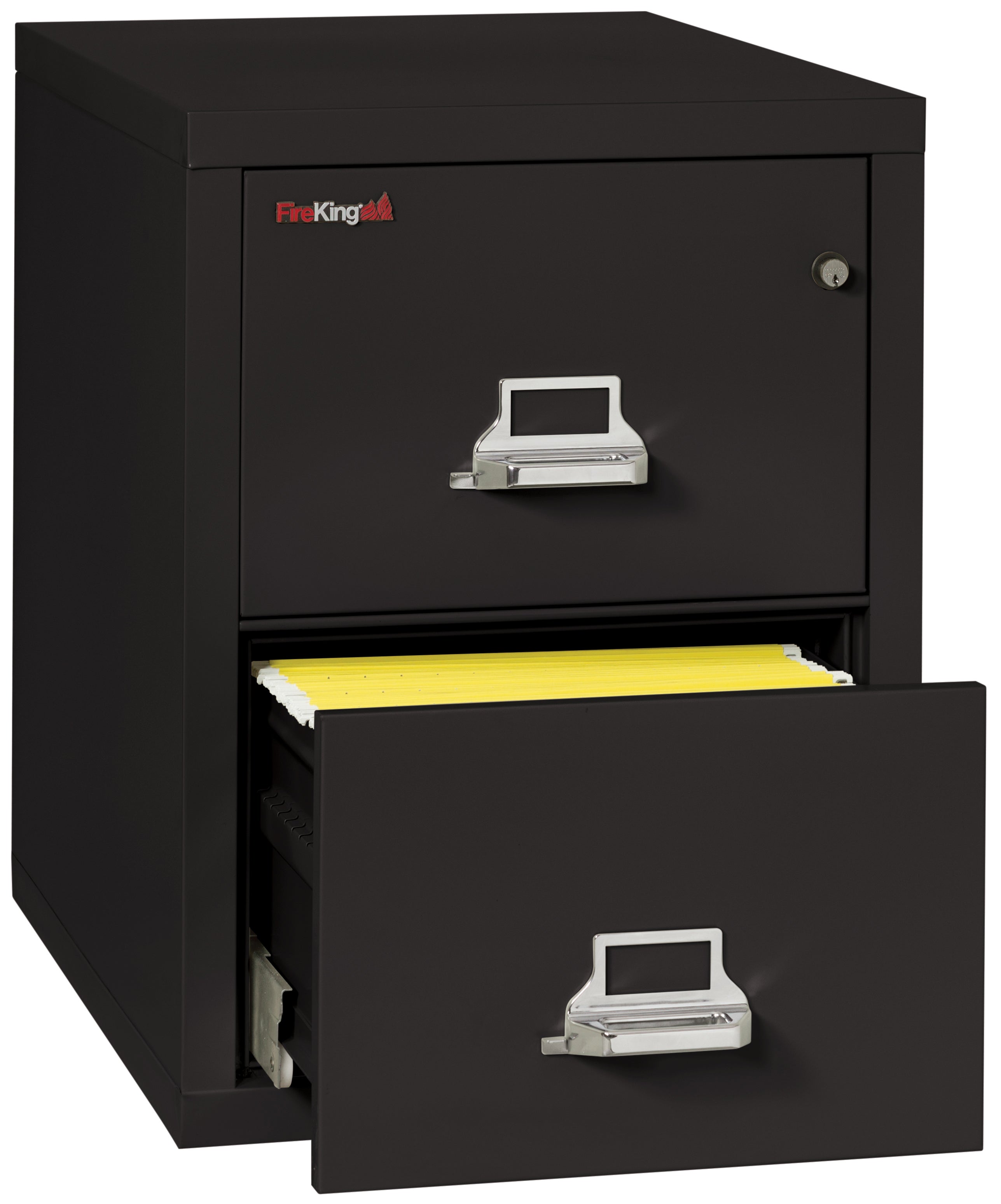 1 Hour Fire Resistant File Cabinet - 2 Drawer Legal 31" depth (Black)