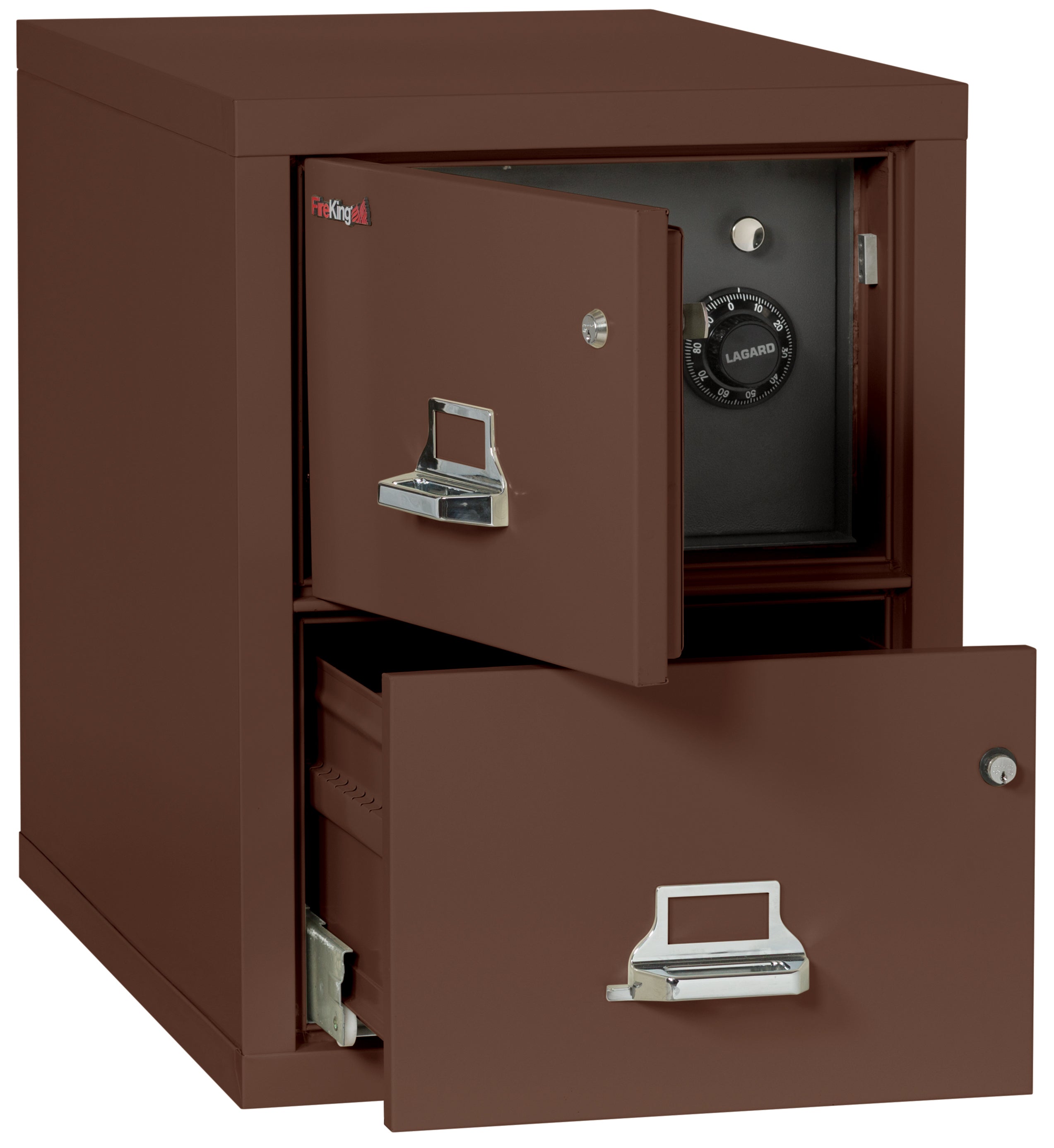 2 Drawer Legal Safe-in-a-File cabinet (Brown)