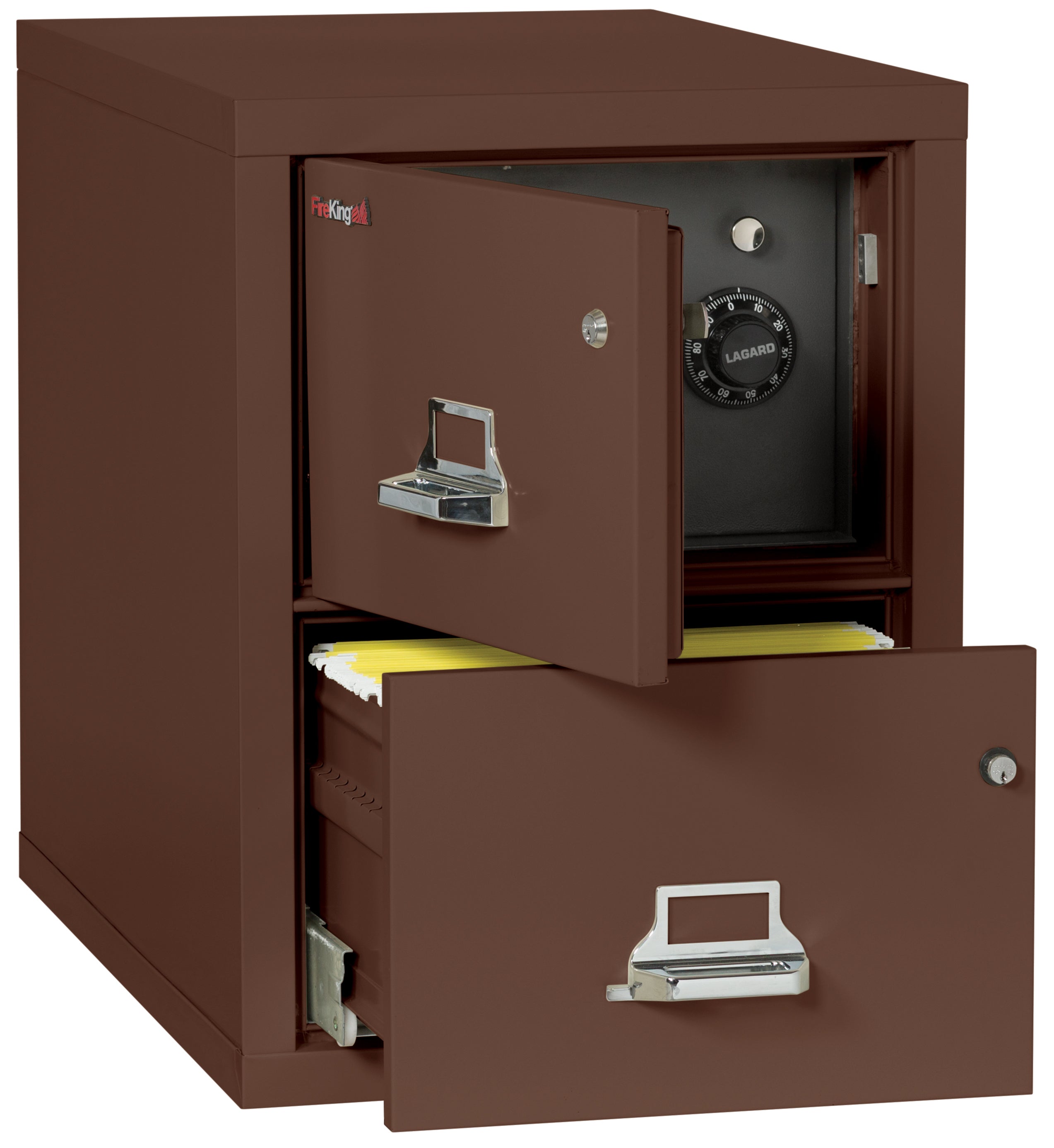 2 Drawer Legal Safe-in-a-File cabinet (Brown)