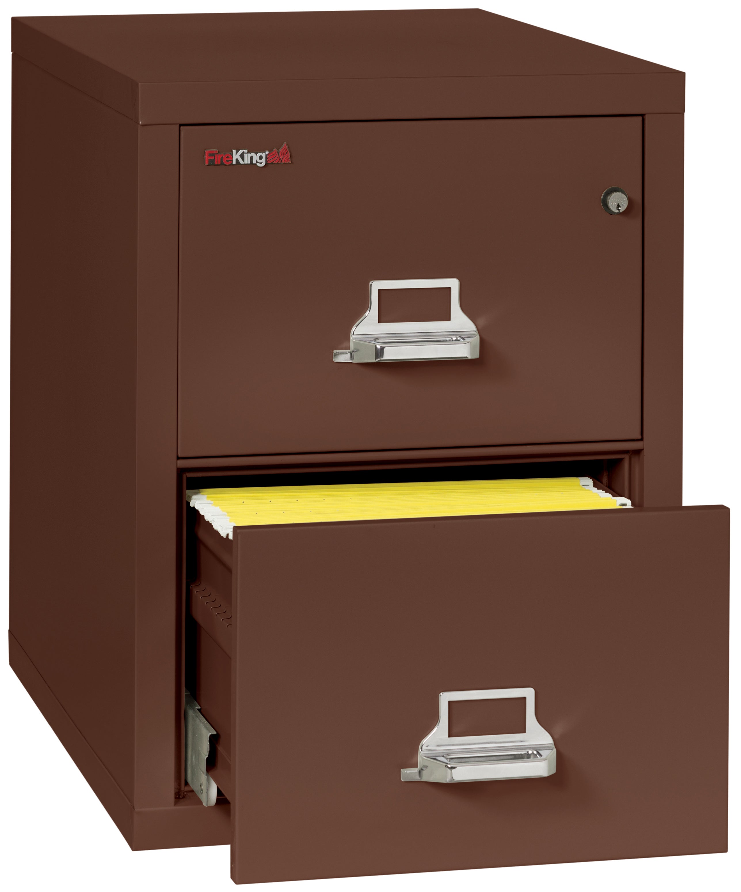 1 Hour Fire Resistant File Cabinet - 2 Drawer Legal 31" depth (Brown)