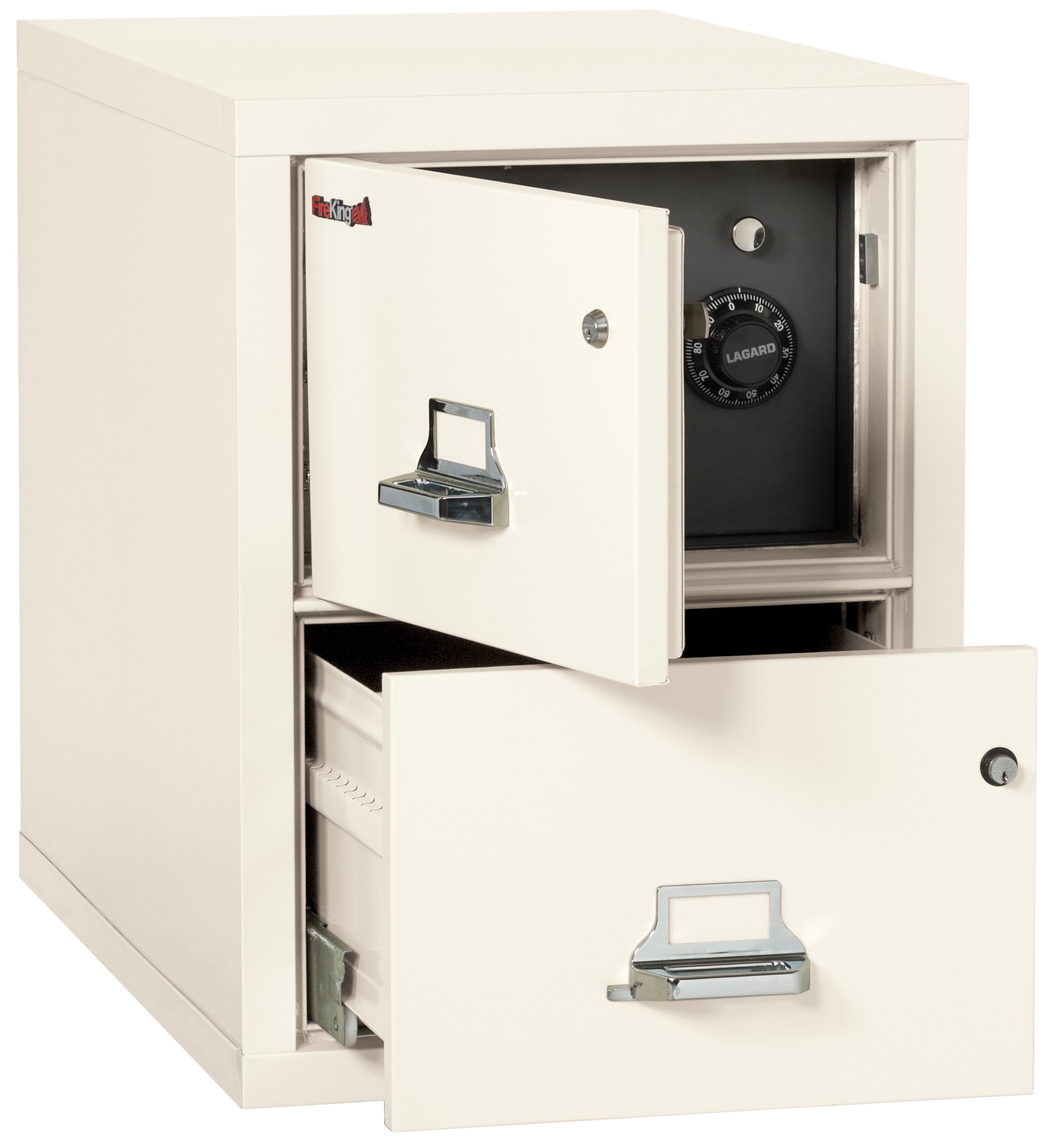 2 Drawer Legal Safe-in-a-File cabinet (Ivory White)