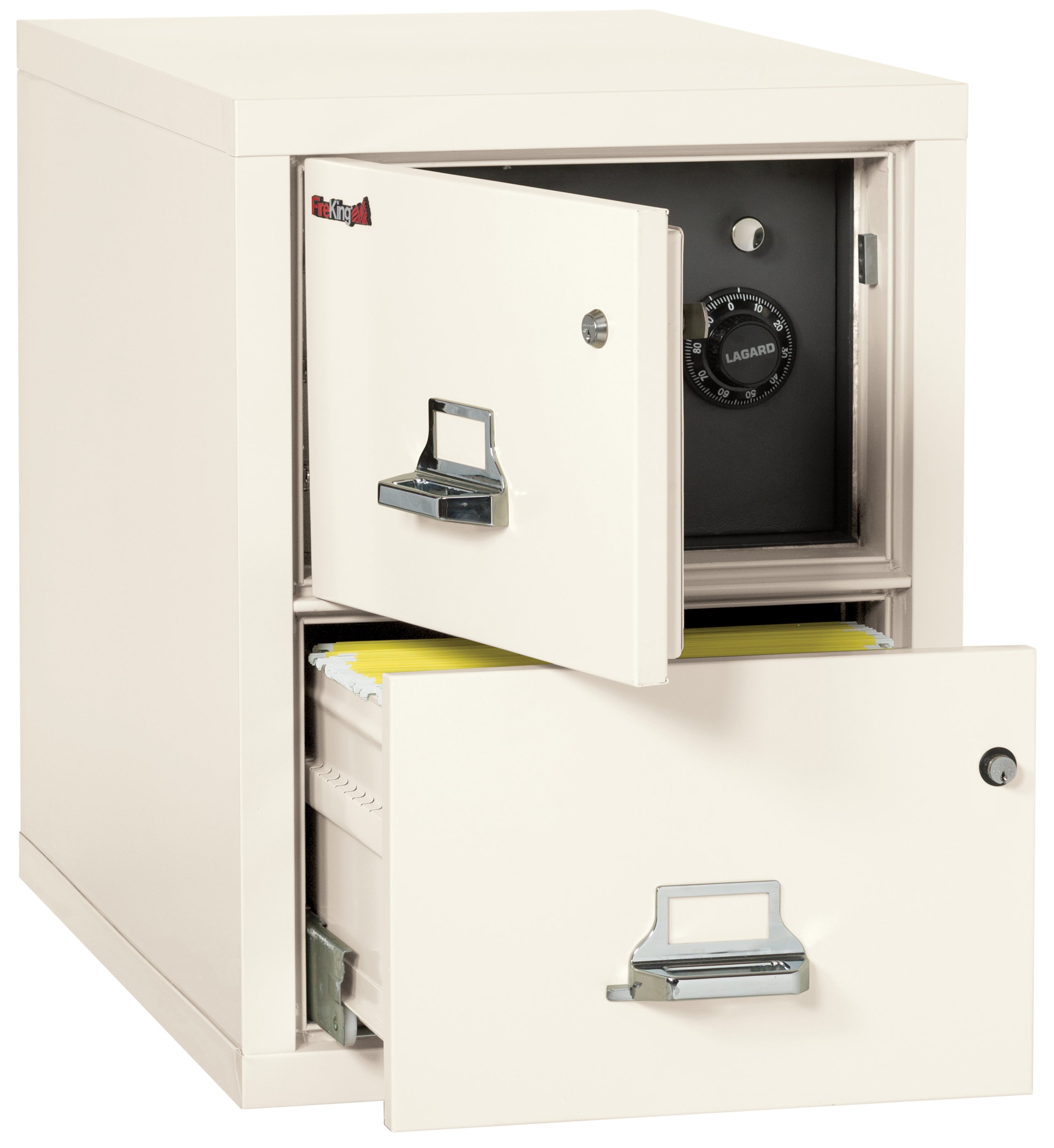 2 Drawer Legal Safe-in-a-File cabinet (Ivory White)