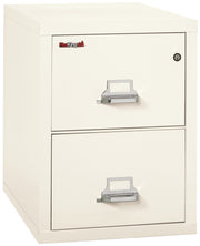 1 Hour Fire Resistant File Cabinet - 2 Drawer Legal 31" depth (Ivory White)