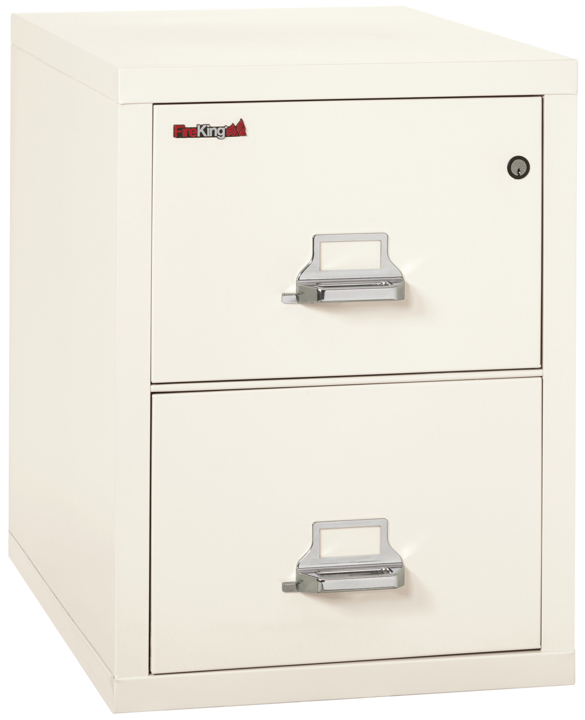 1 Hour Fire Resistant File Cabinet - 2 Drawer Legal 31" depth (Ivory White)