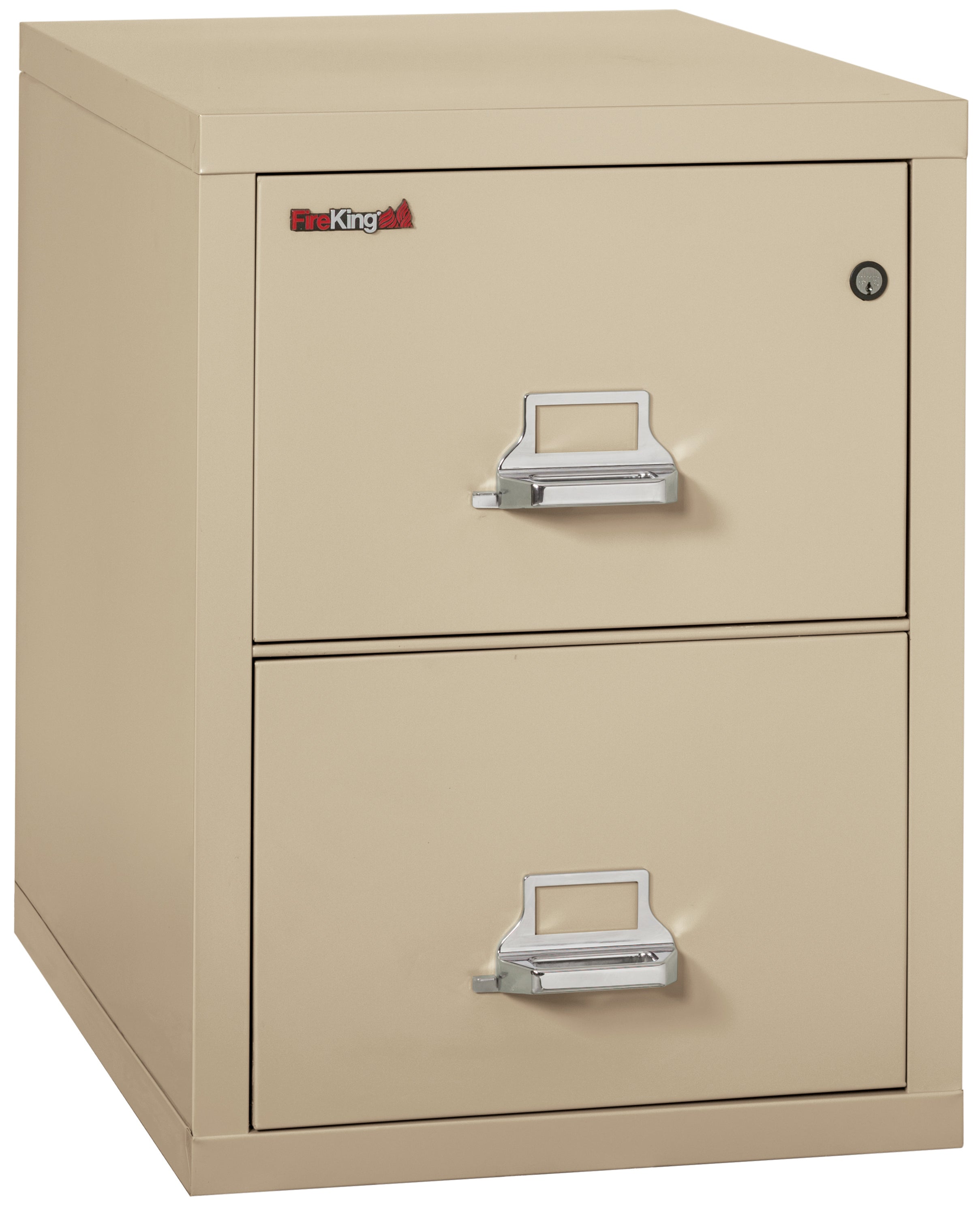 1 Hour Fire Resistant File Cabinet - 2 Drawer Legal 31" depth (Parchment)