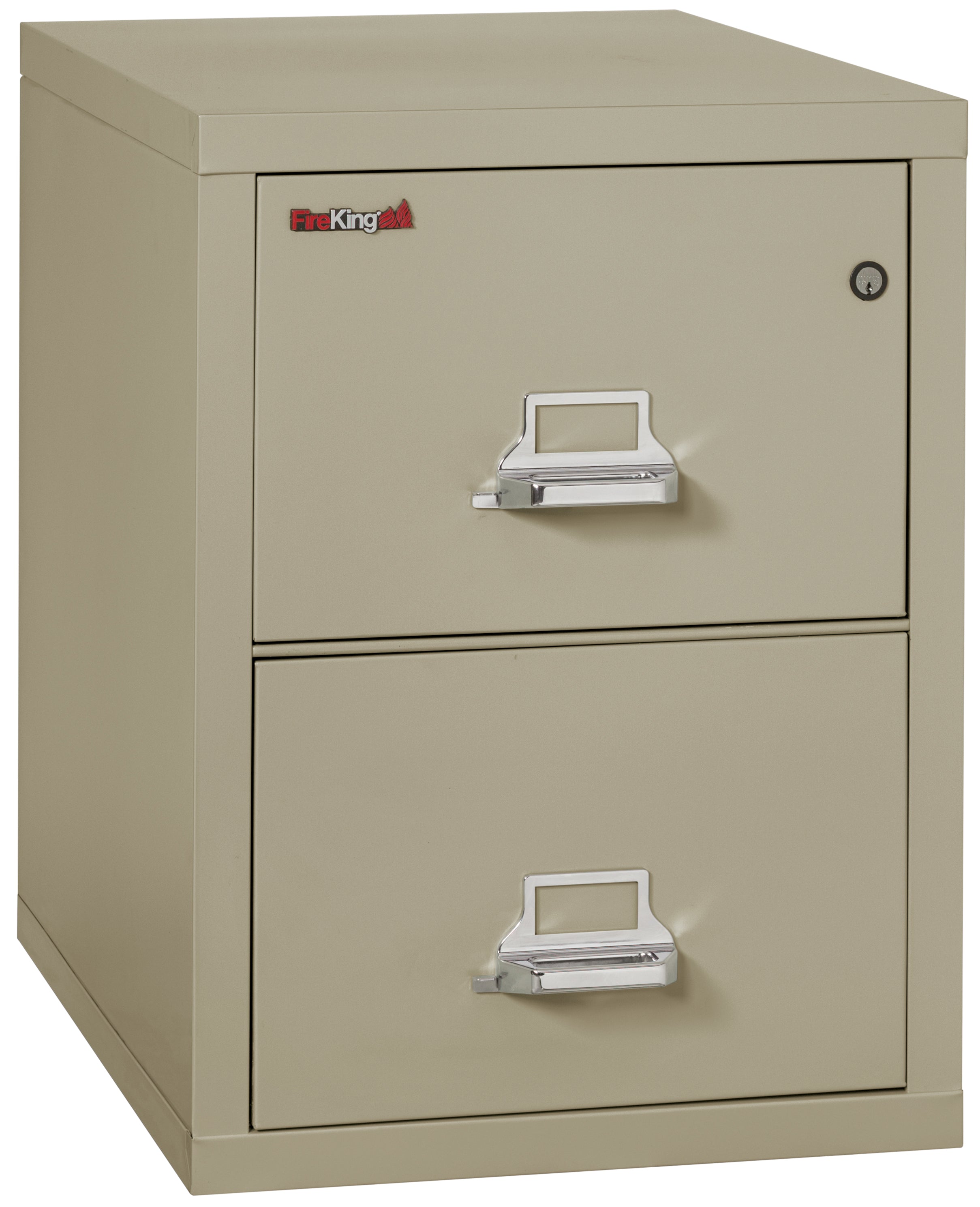 1 Hour Fire Resistant File Cabinet - 2 Drawer Legal 31" depth (Pewter)