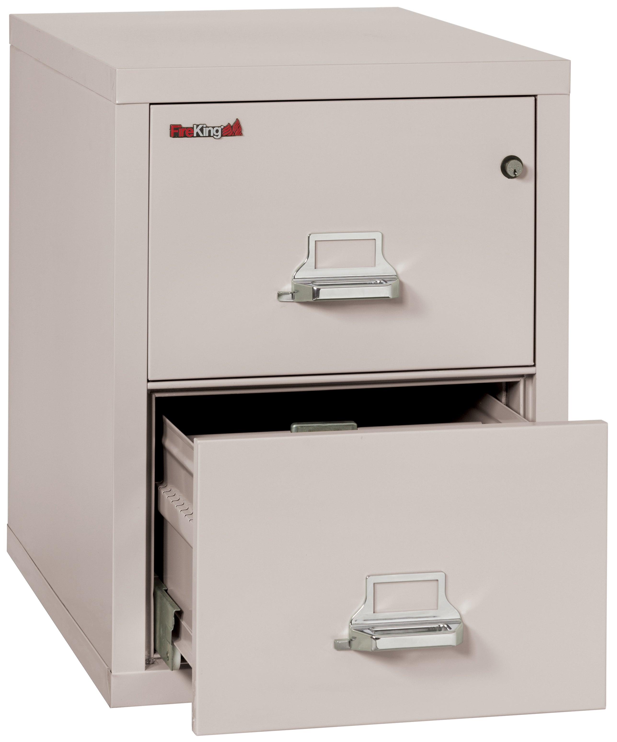 1 Hour Fire Resistant File Cabinet - 2 Drawer Legal 31" depth (Platinum)