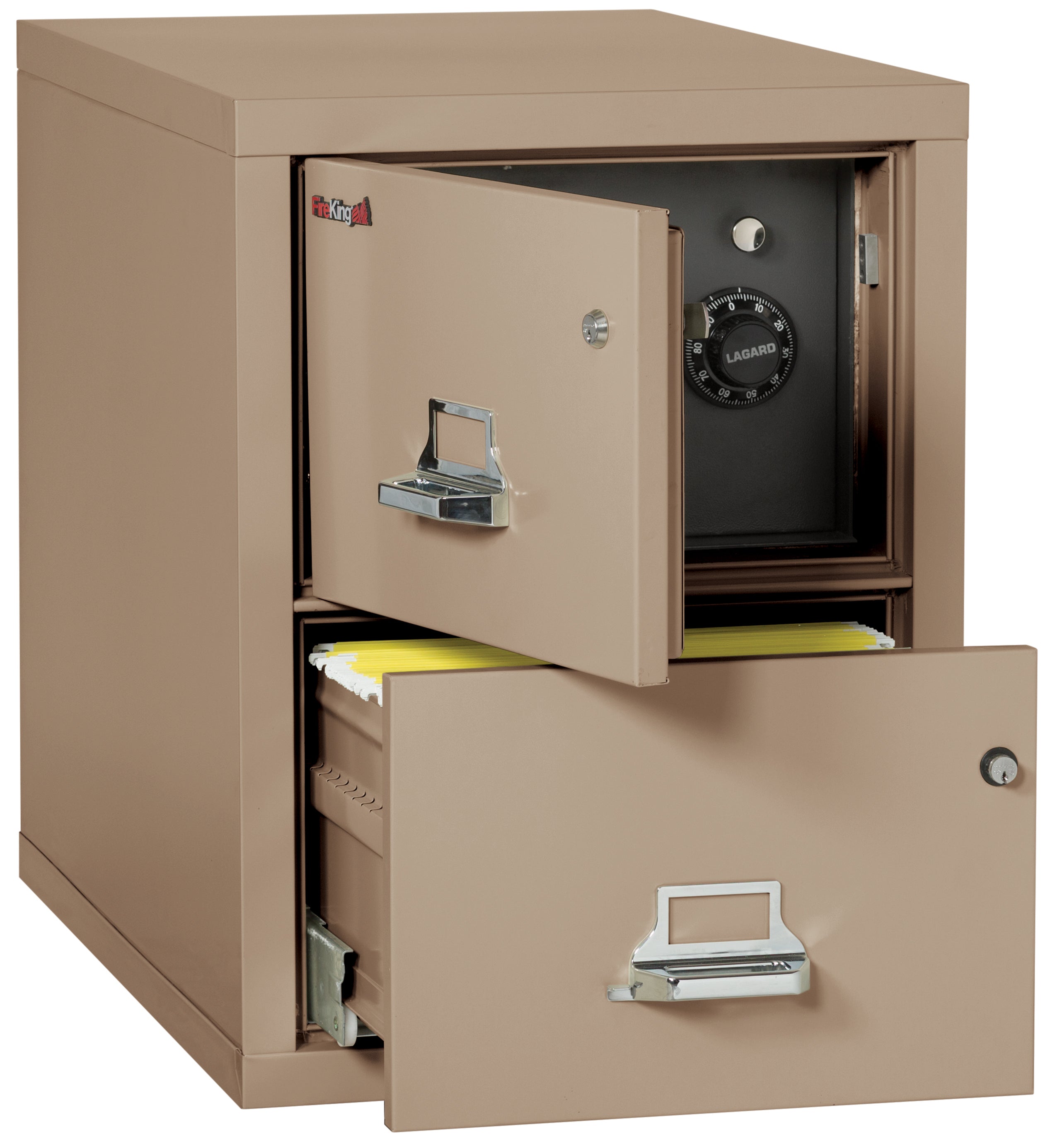 2 Drawer Legal Safe-in-a-File cabinet (Taupe)