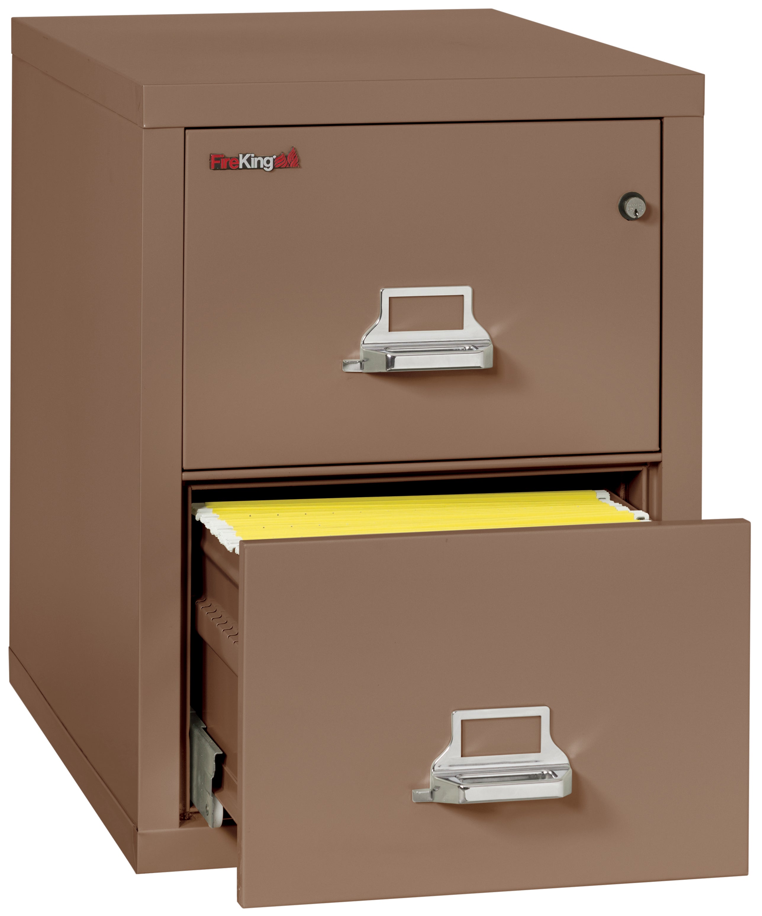 1 Hour Fire Resistant File Cabinet - 2 Drawer Legal 31" depth (Tan)