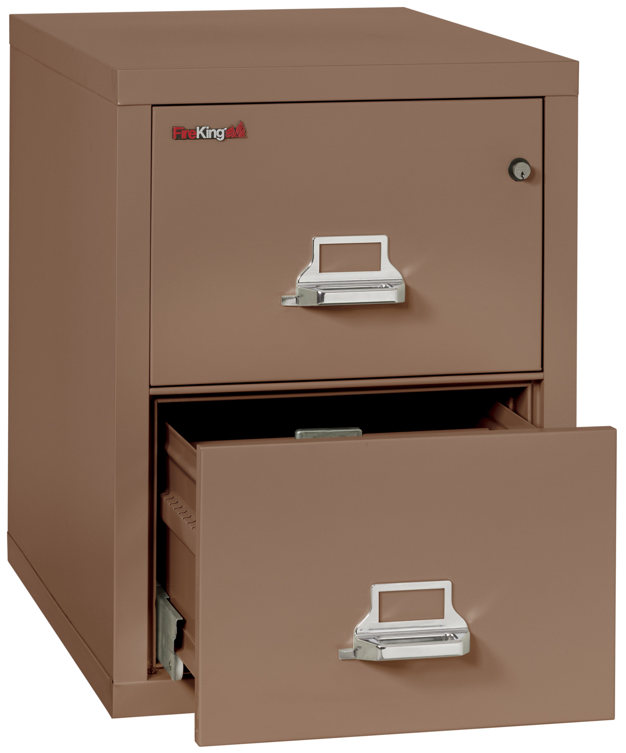 1 Hour Fire Resistant File Cabinet - 2 Drawer Legal 31" depth (Tan)