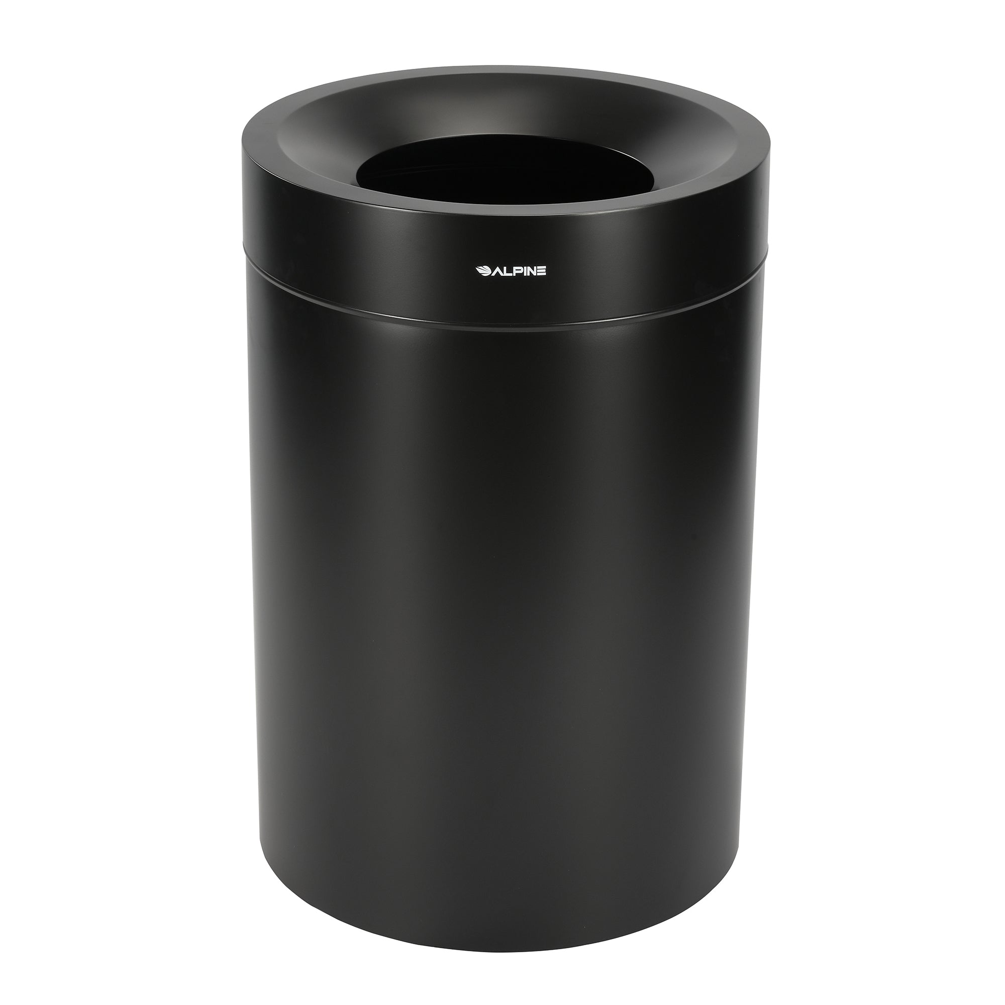 50 Gallon Stainless Steel Trash Can (Black)