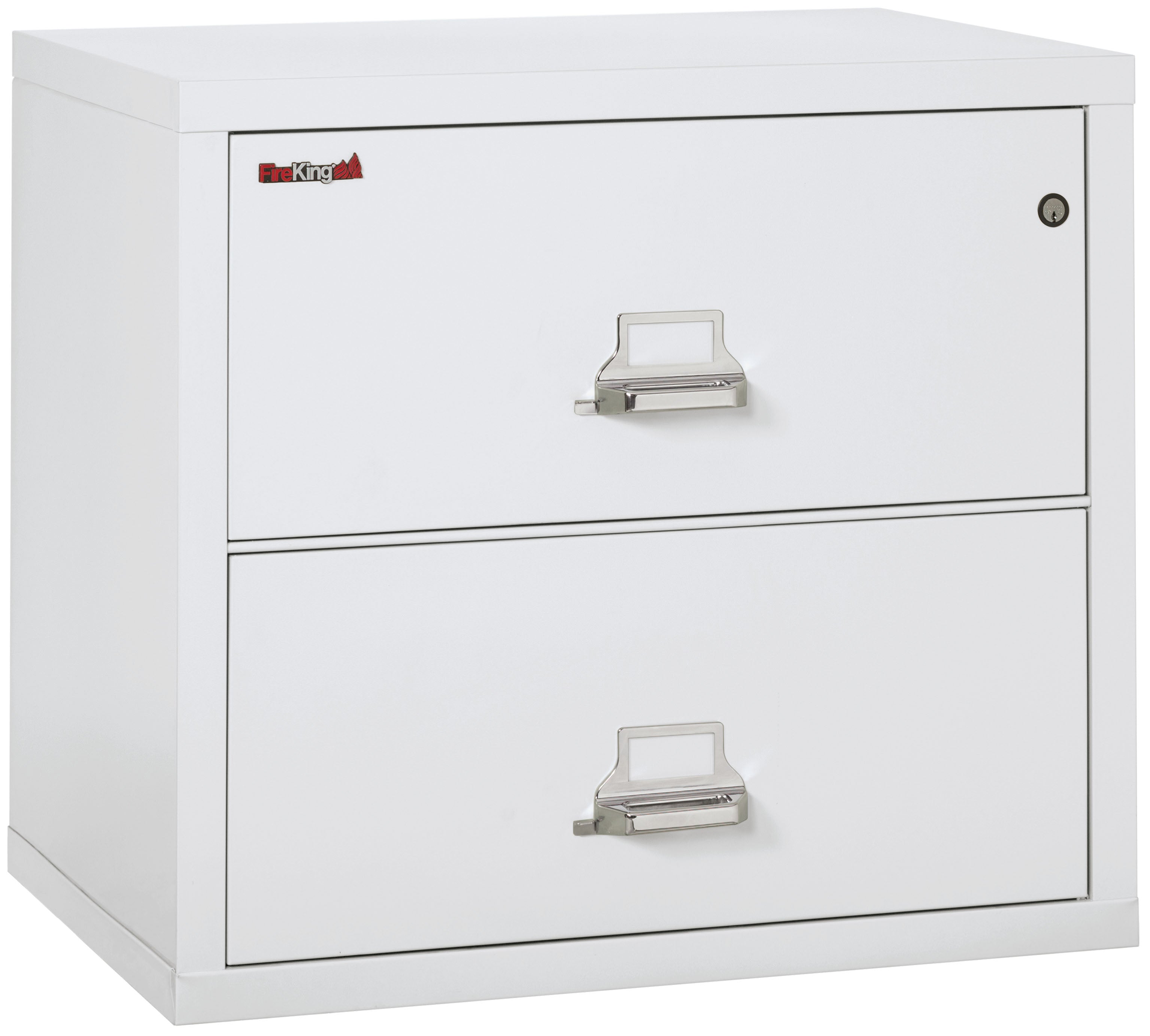 Fire Resistant File Cabinet - 2 Drawer Lateral 31" wide (Arctic White)