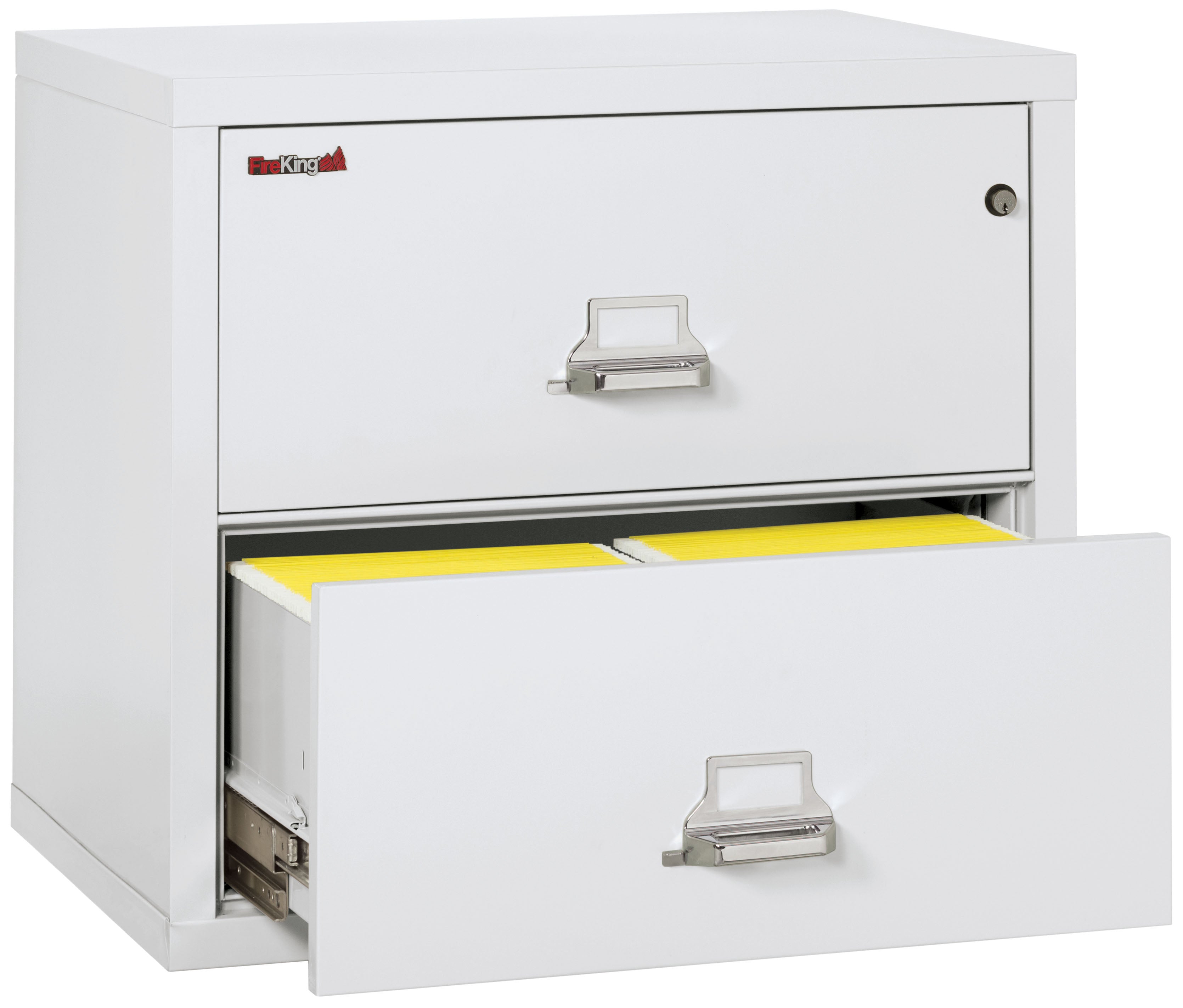 Fire Resistant File Cabinet - 2 Drawer Lateral 31" wide (Arctic White)