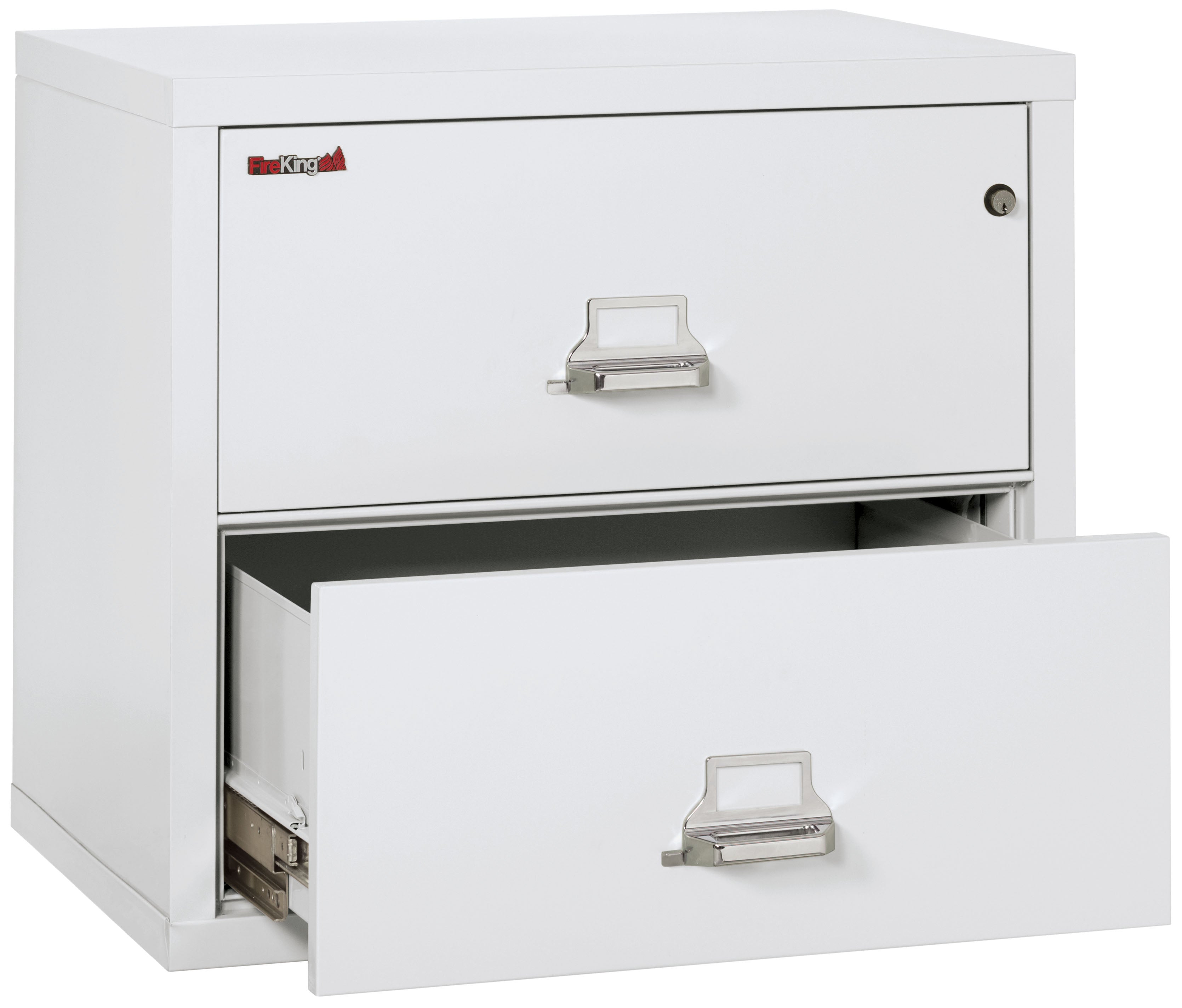 Fire Resistant File Cabinet - 2 Drawer Lateral 31" wide (Arctic White)
