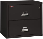Fire Resistant File Cabinet - 2 Drawer Lateral 31" wide (Black)