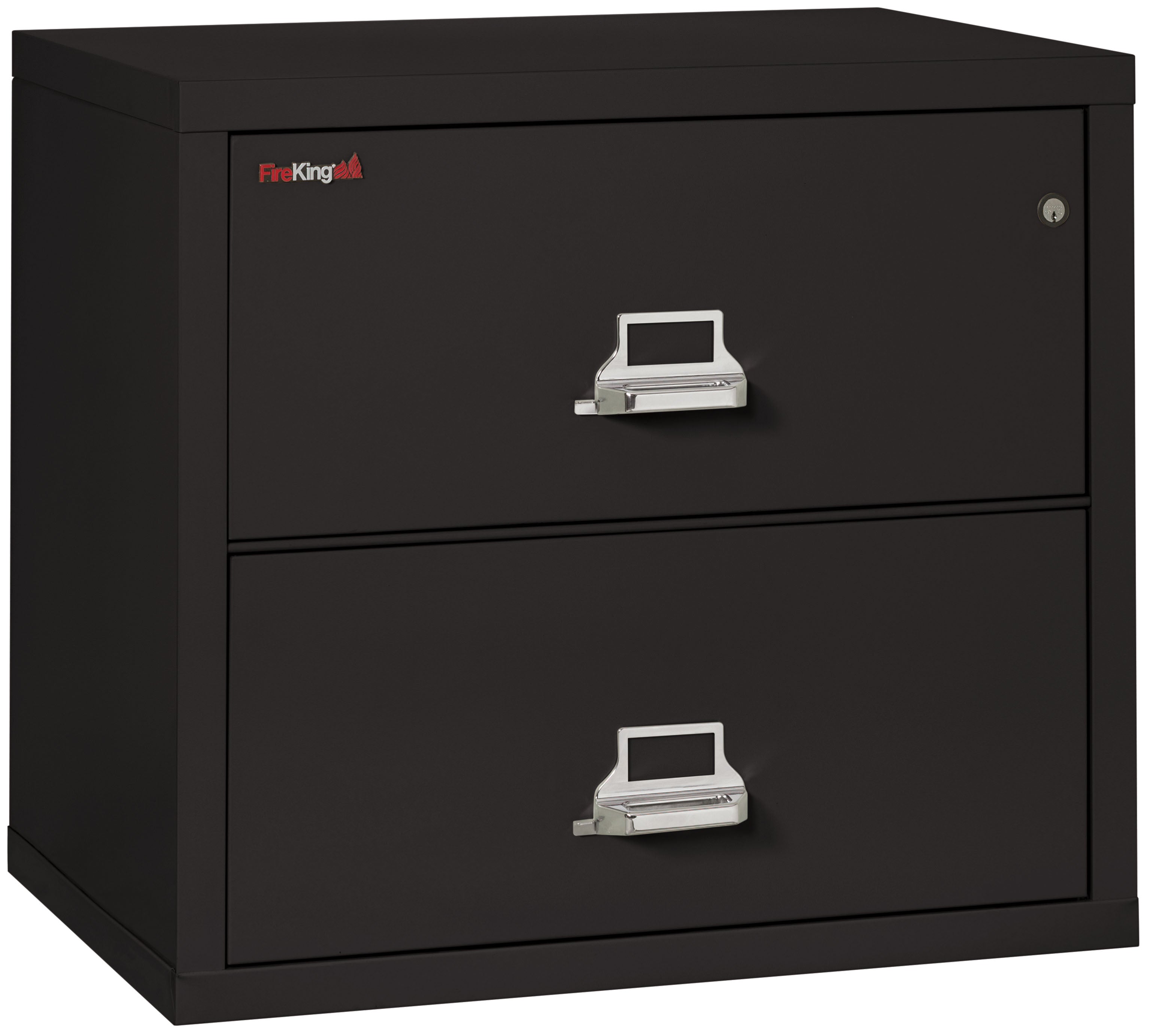 Fire Resistant File Cabinet - 2 Drawer Lateral 31" wide (Black)