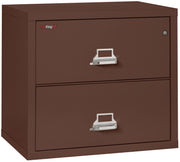 Fire Resistant File Cabinet - 2 Drawer Lateral 31" wide (Brown)