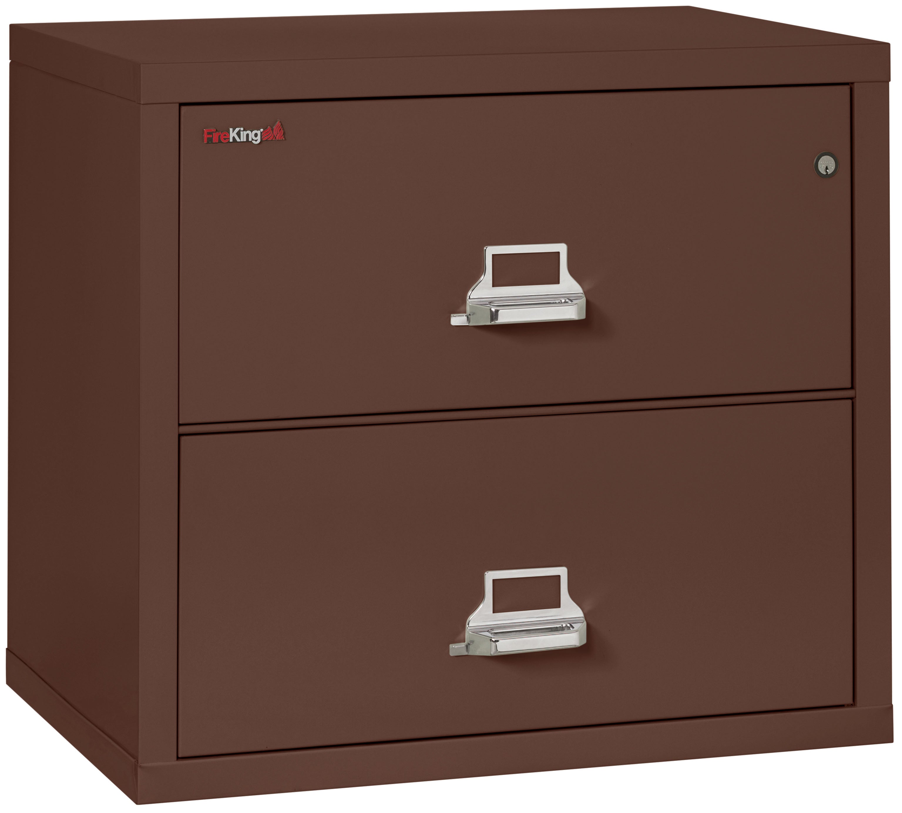 Fire Resistant File Cabinet - 2 Drawer Lateral 31" wide (Brown)