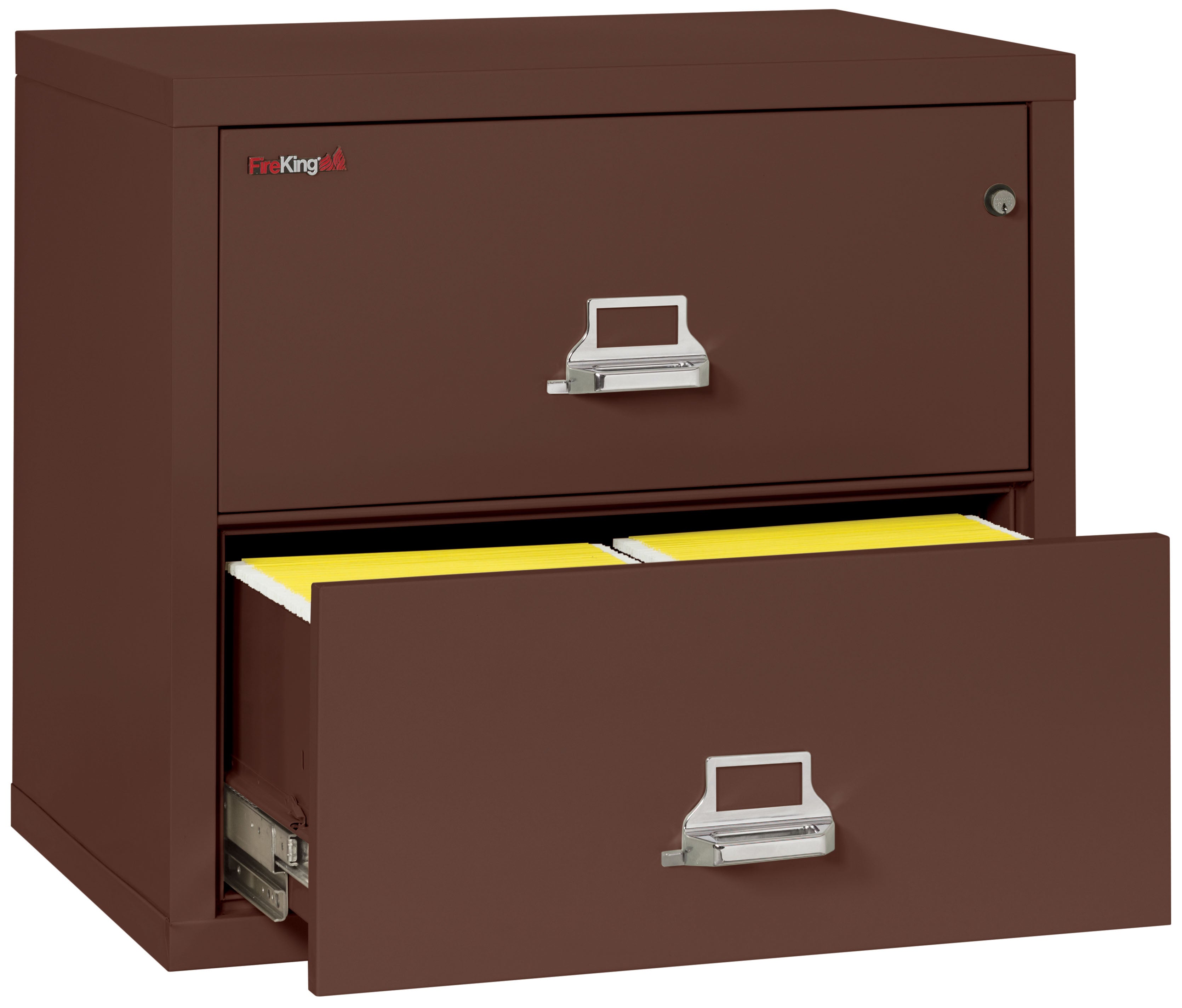 Fire Resistant File Cabinet - 2 Drawer Lateral 31" wide (Brown)