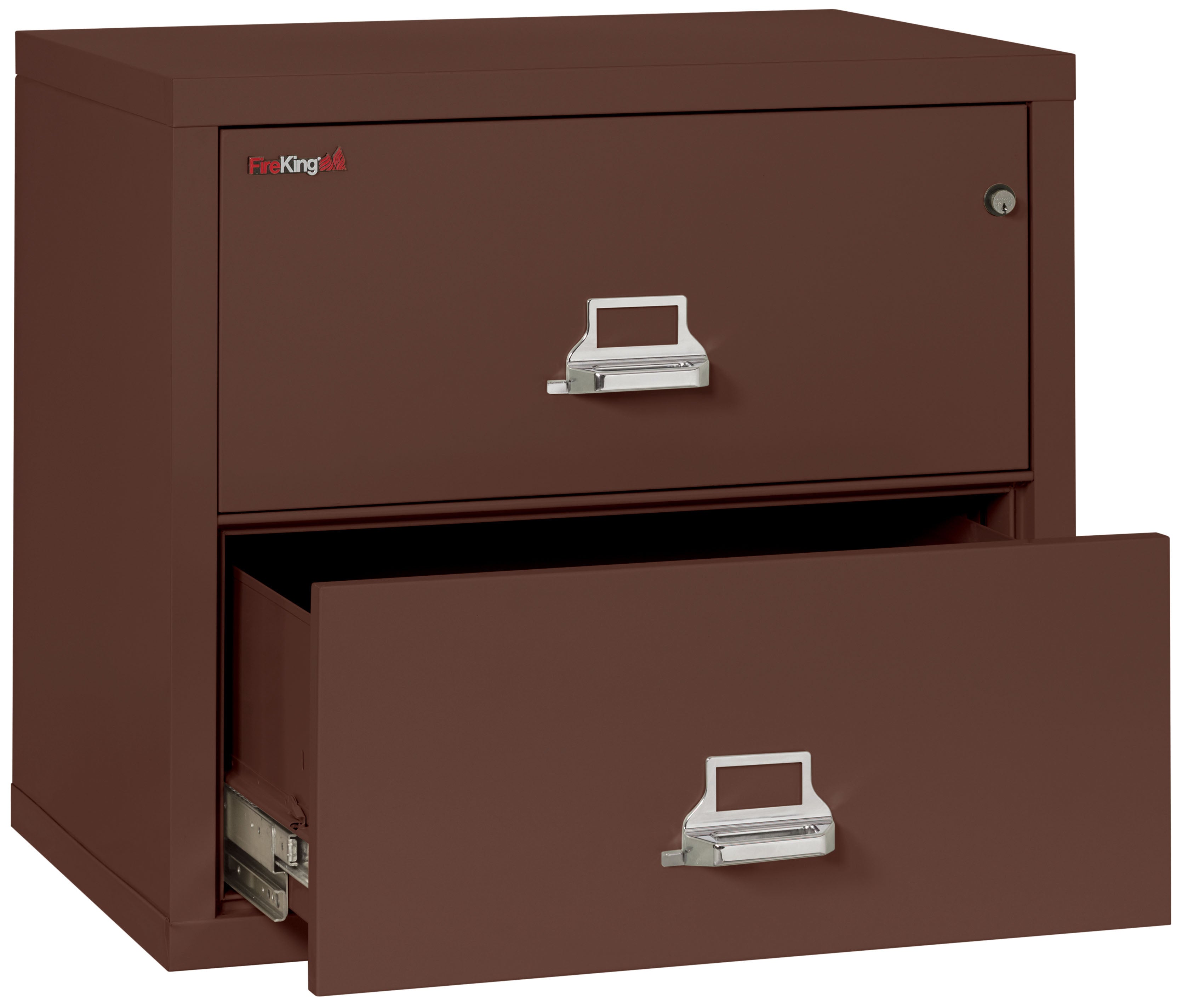 Fire Resistant File Cabinet - 2 Drawer Lateral 31" wide (Brown)
