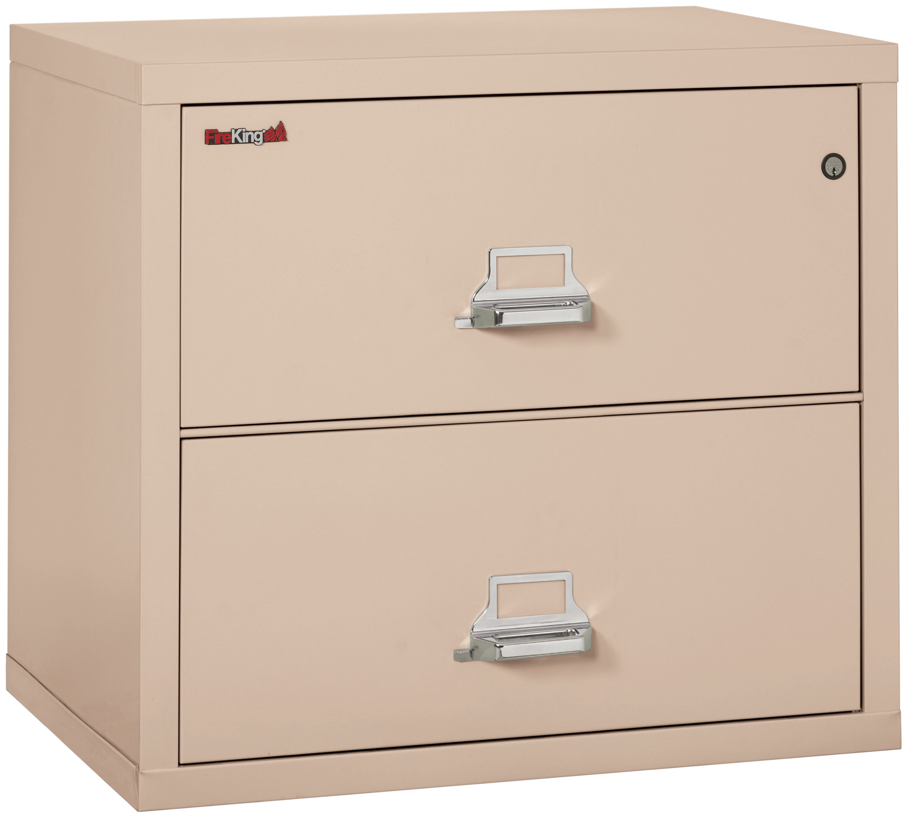 Fire Resistant File Cabinet - 2 Drawer Lateral 31" wide (Champagne)