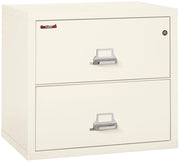 Fire Resistant File Cabinet - 2 Drawer Lateral 31" wide (Ivory White)