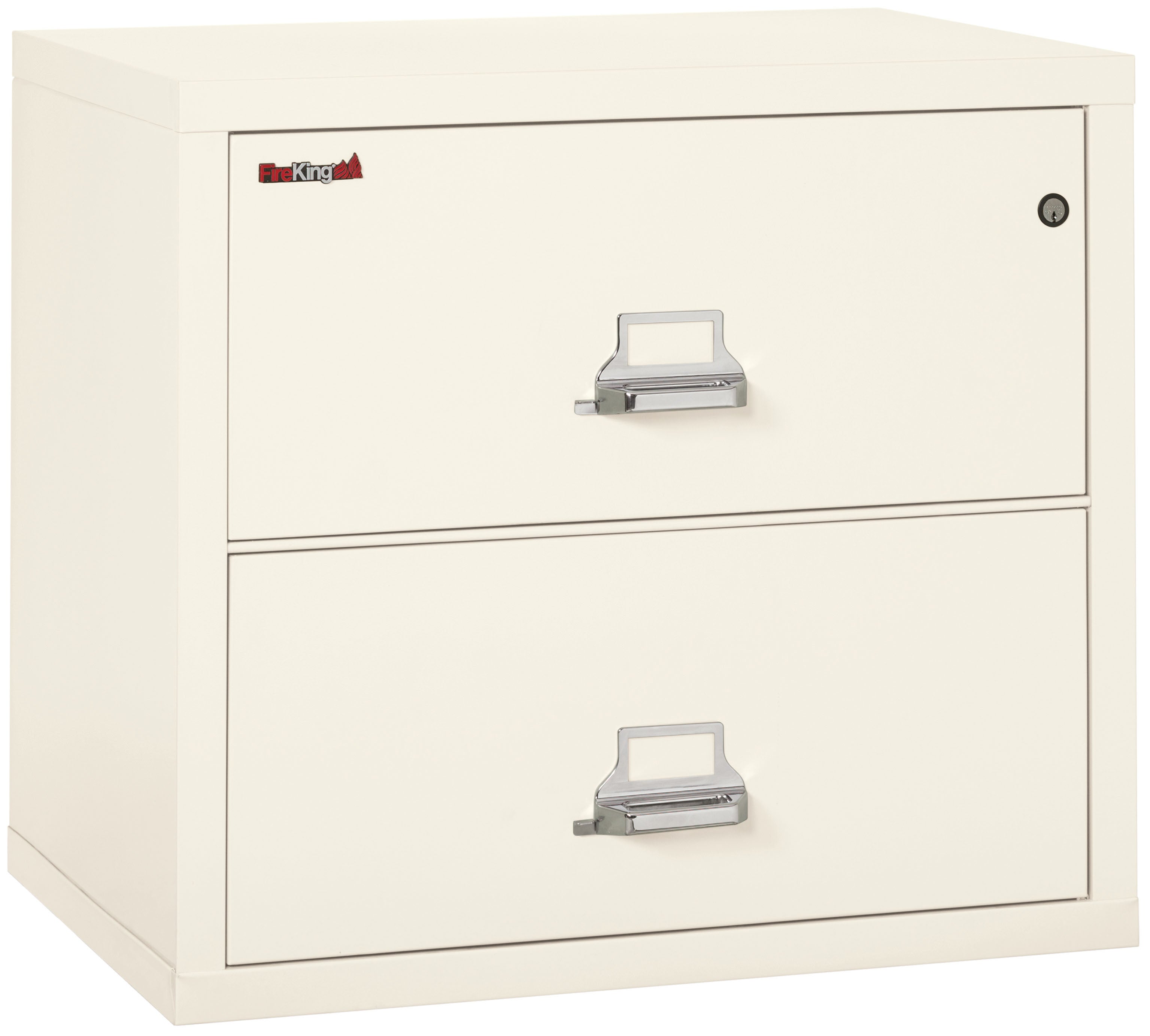 Fire Resistant File Cabinet - 2 Drawer Lateral 31" wide (Ivory White)