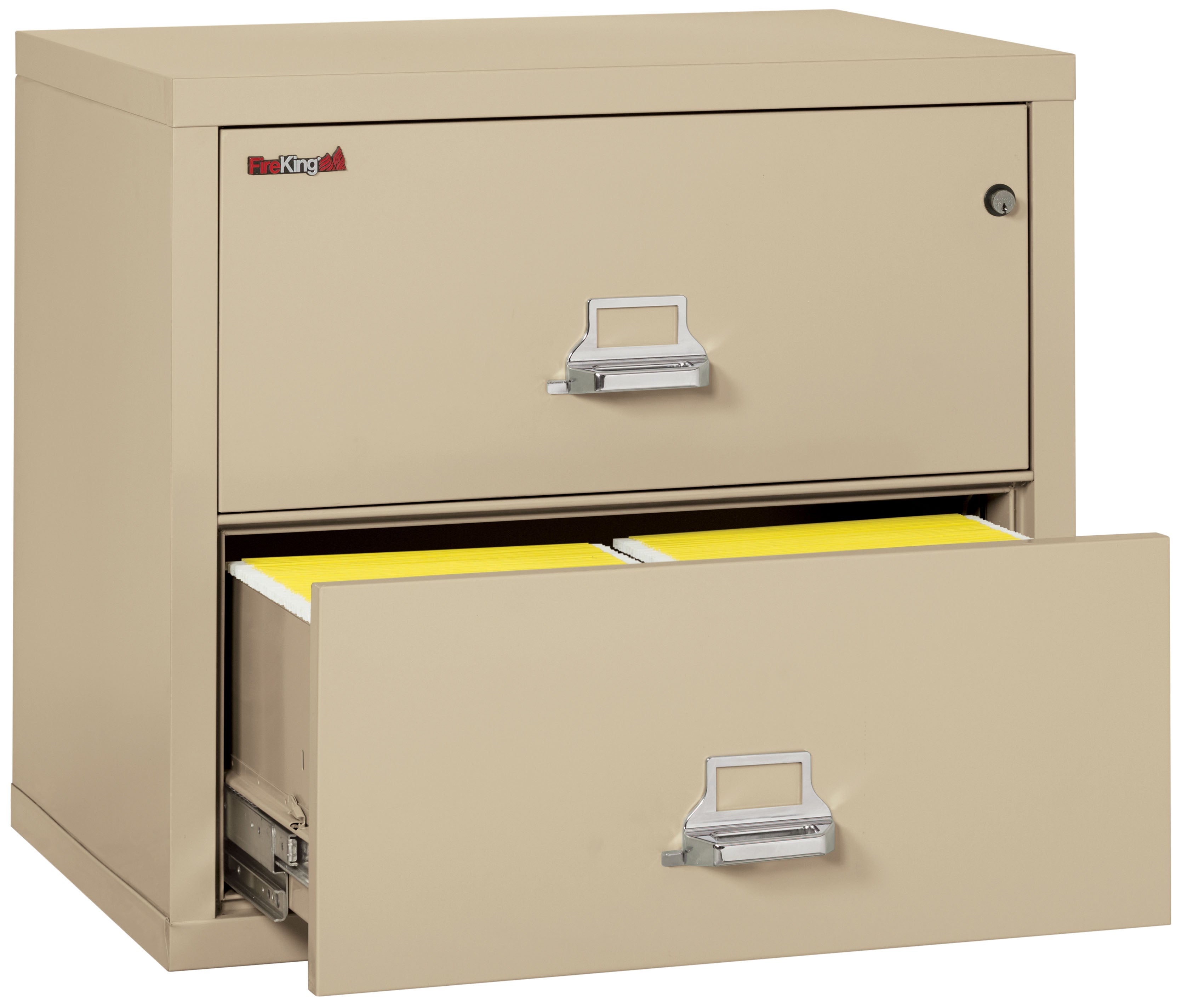 Fire Resistant File Cabinet - 2 Drawer Lateral 31" wide (Parchment)