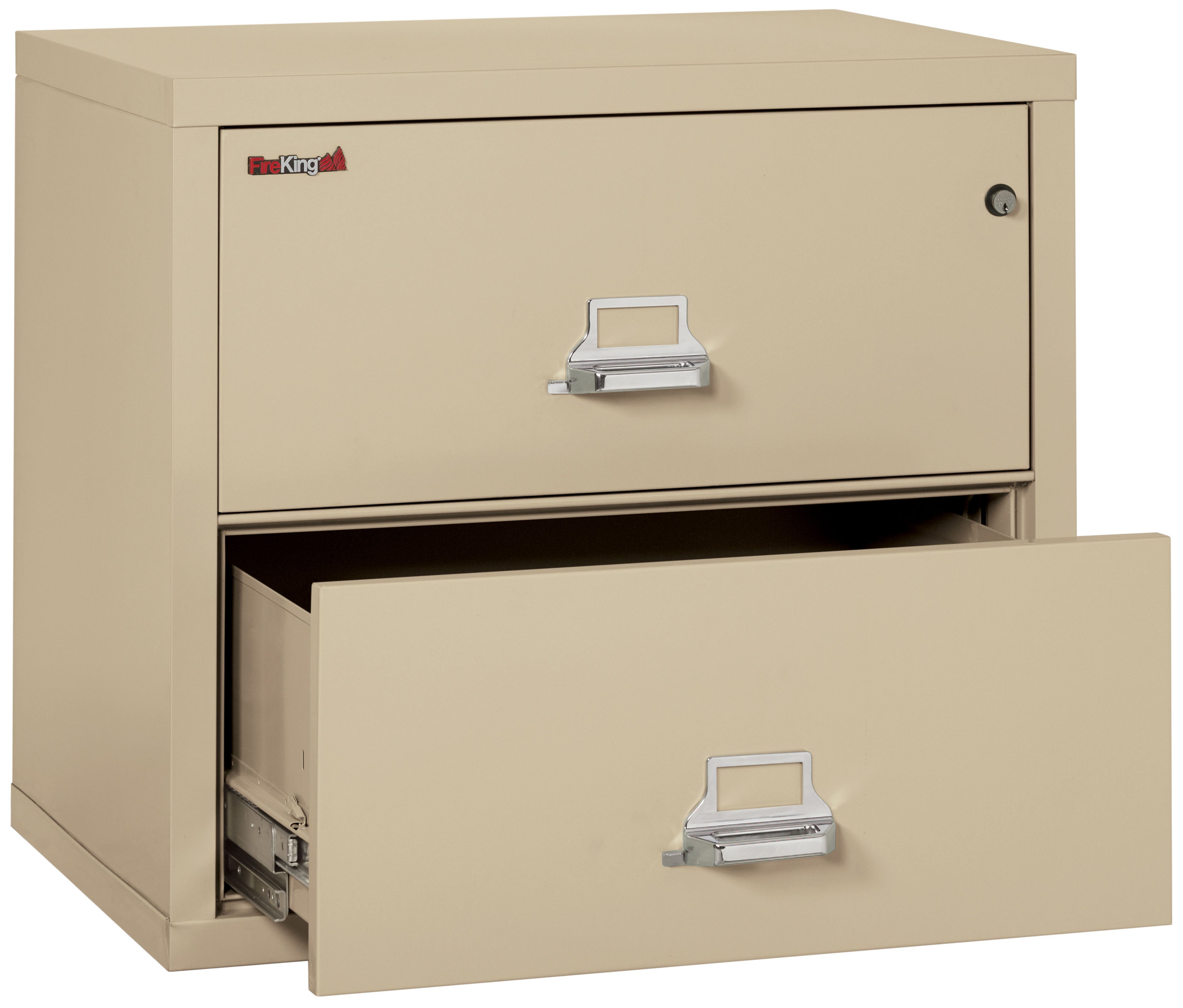 Fire Resistant File Cabinet - 2 Drawer Lateral 31" wide (Parchment)