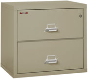 Fire Resistant File Cabinet - 2 Drawer Lateral 31" wide (Pewter)