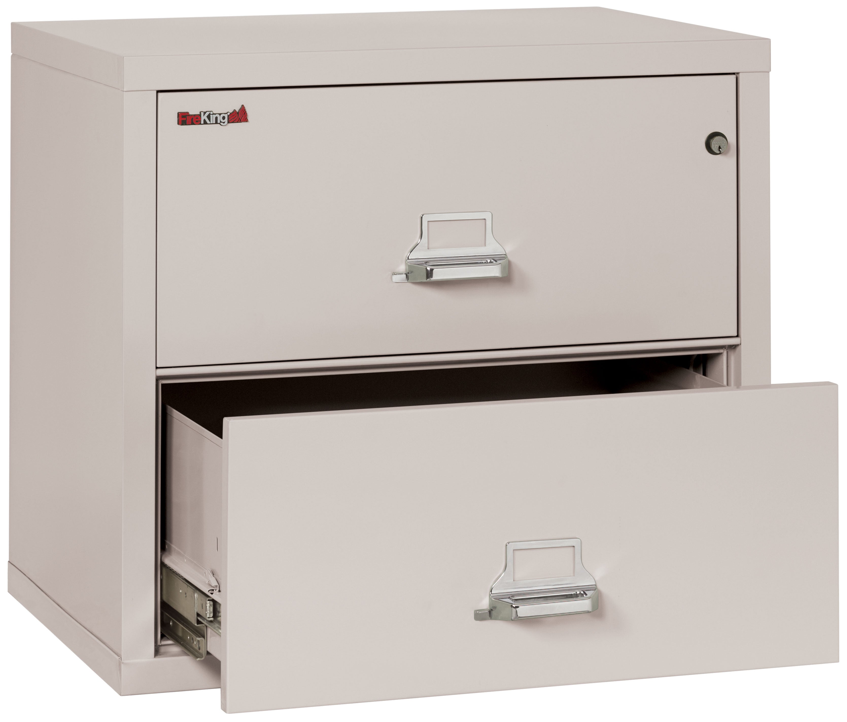 Fire Resistant File Cabinet - 2 Drawer Lateral 31" wide (Platinum)