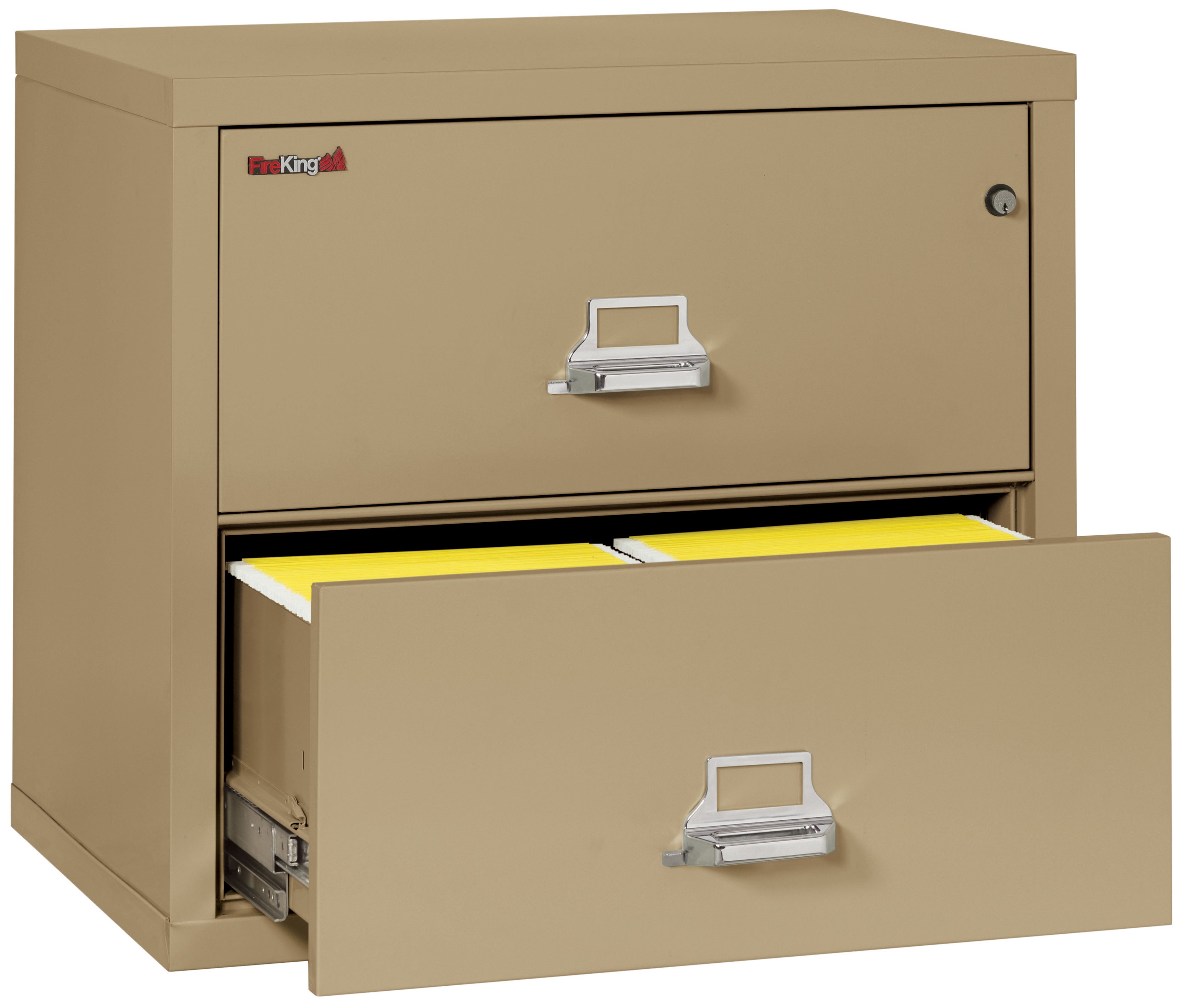 Fire Resistant File Cabinet - 2 Drawer Lateral 31" wide (Sand)