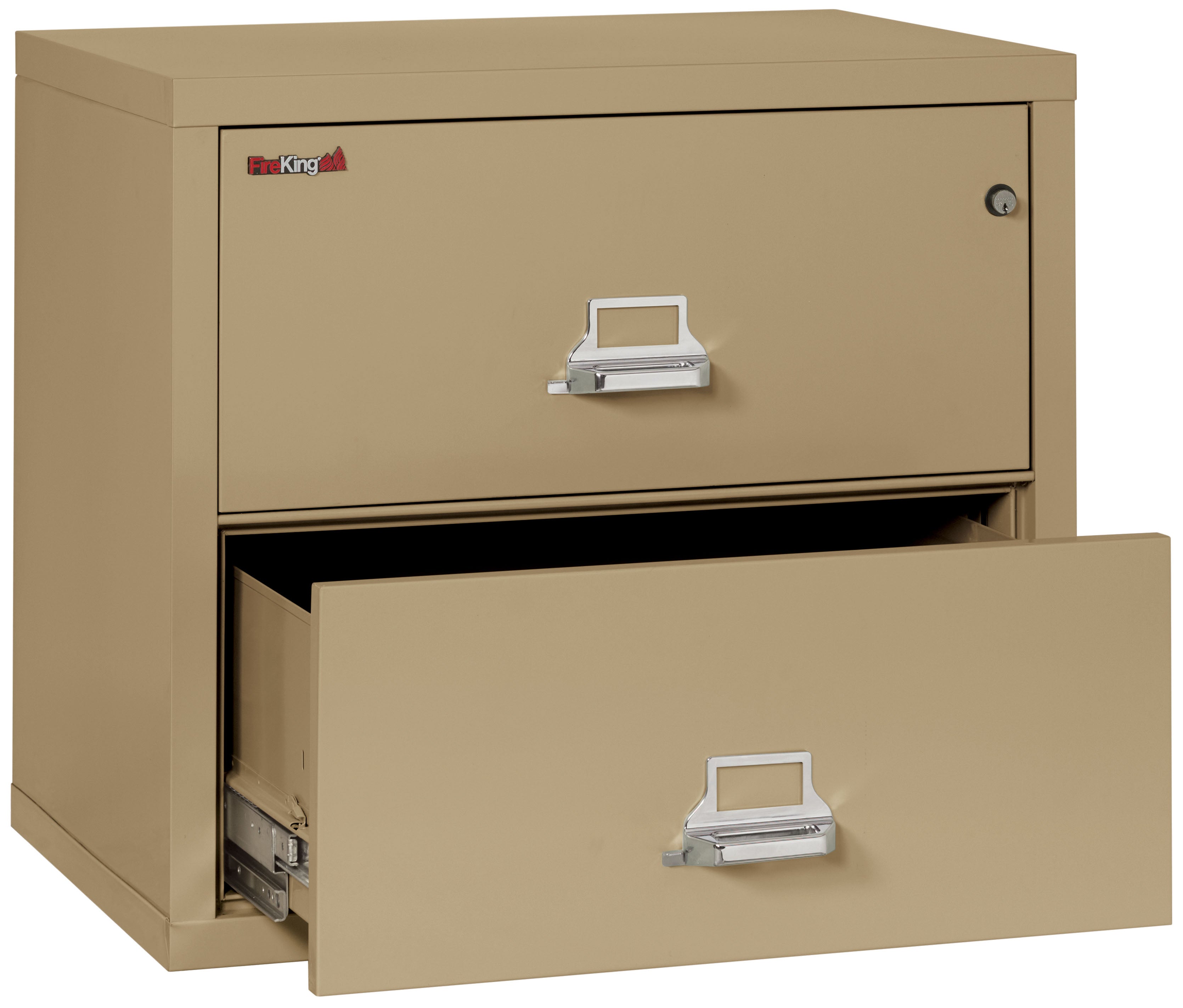 Fire Resistant File Cabinet - 2 Drawer Lateral 31" wide (Sand)