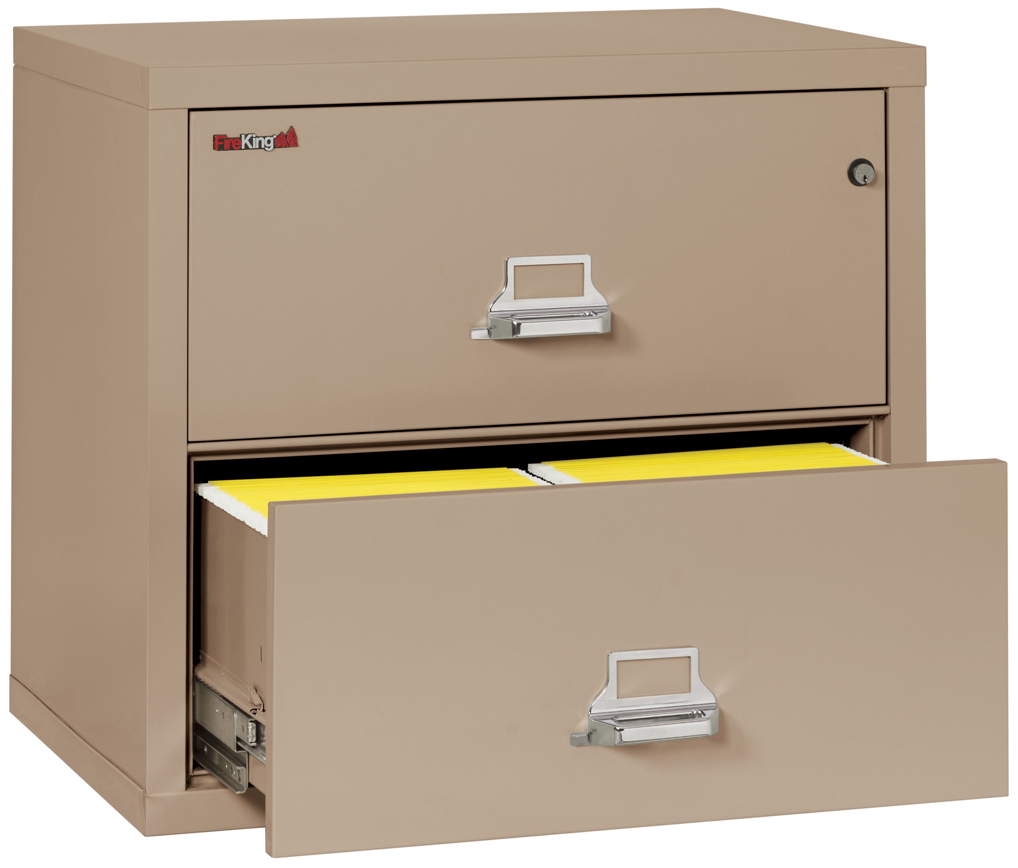 Fire Resistant File Cabinet - 2 Drawer Lateral 31" wide (Taupe)