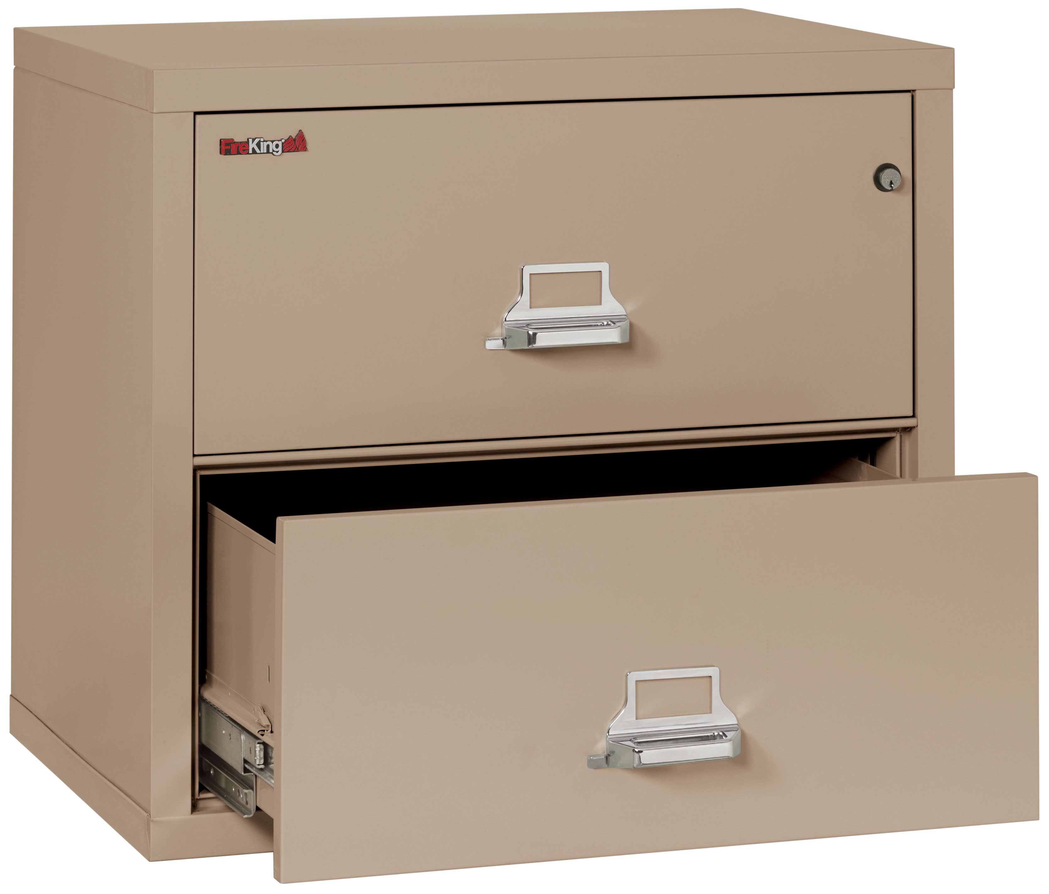 Fire Resistant File Cabinet - 2 Drawer Lateral 31" wide (Taupe)