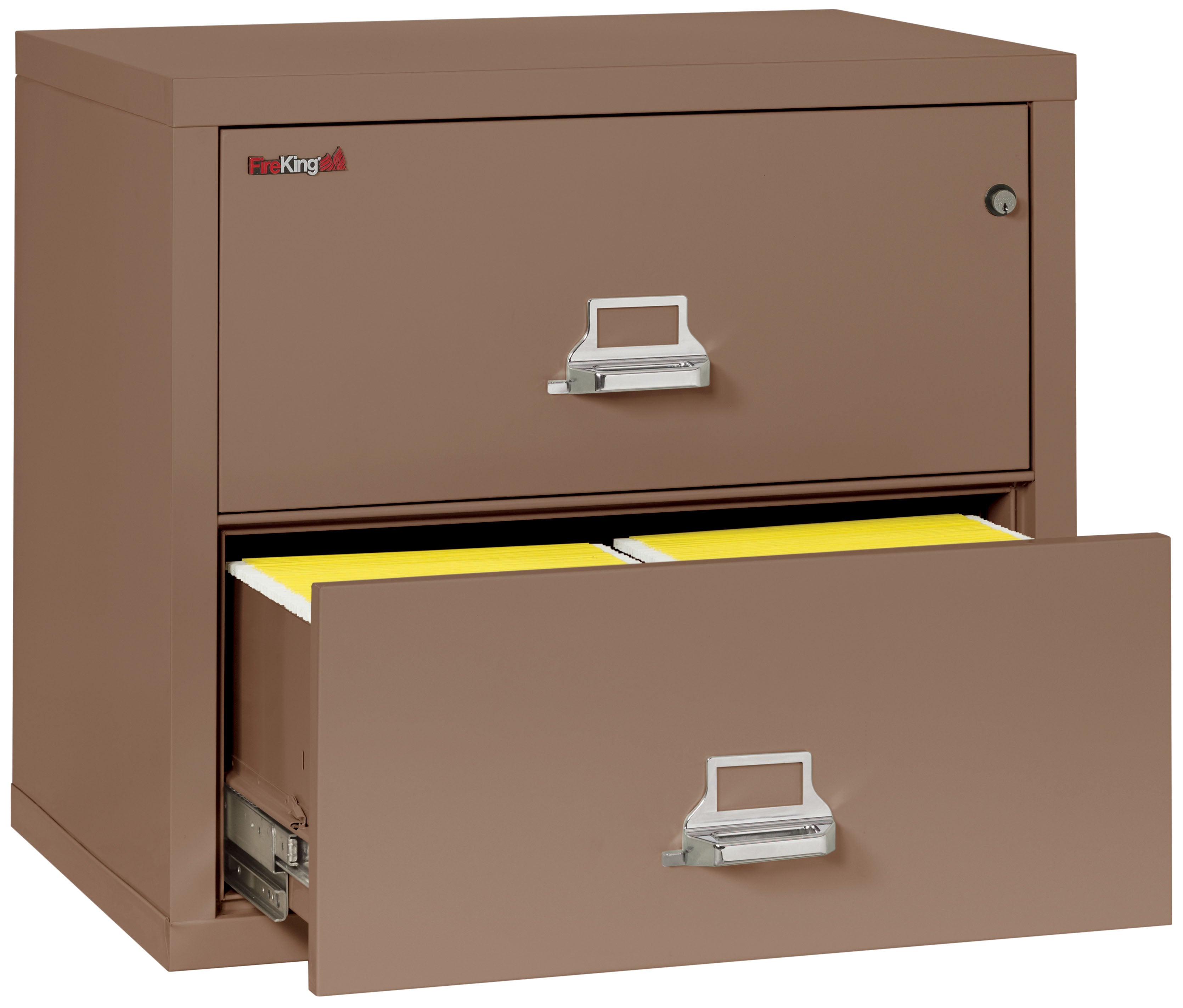 Fire Resistant File Cabinet - 2 Drawer Lateral 31" wide (Tan)